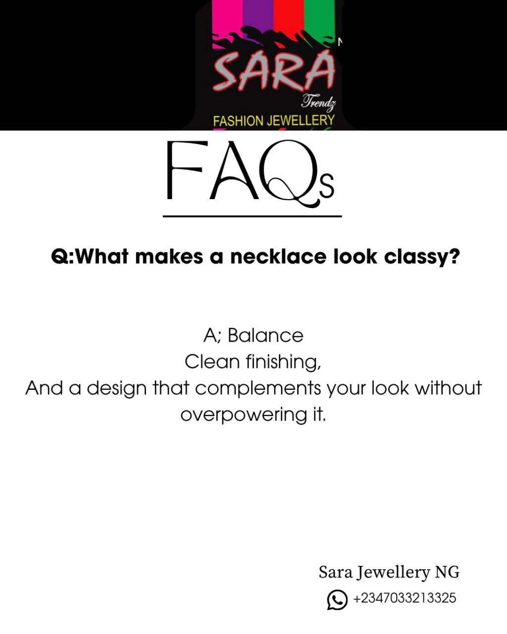 @Sara Jewellery NG