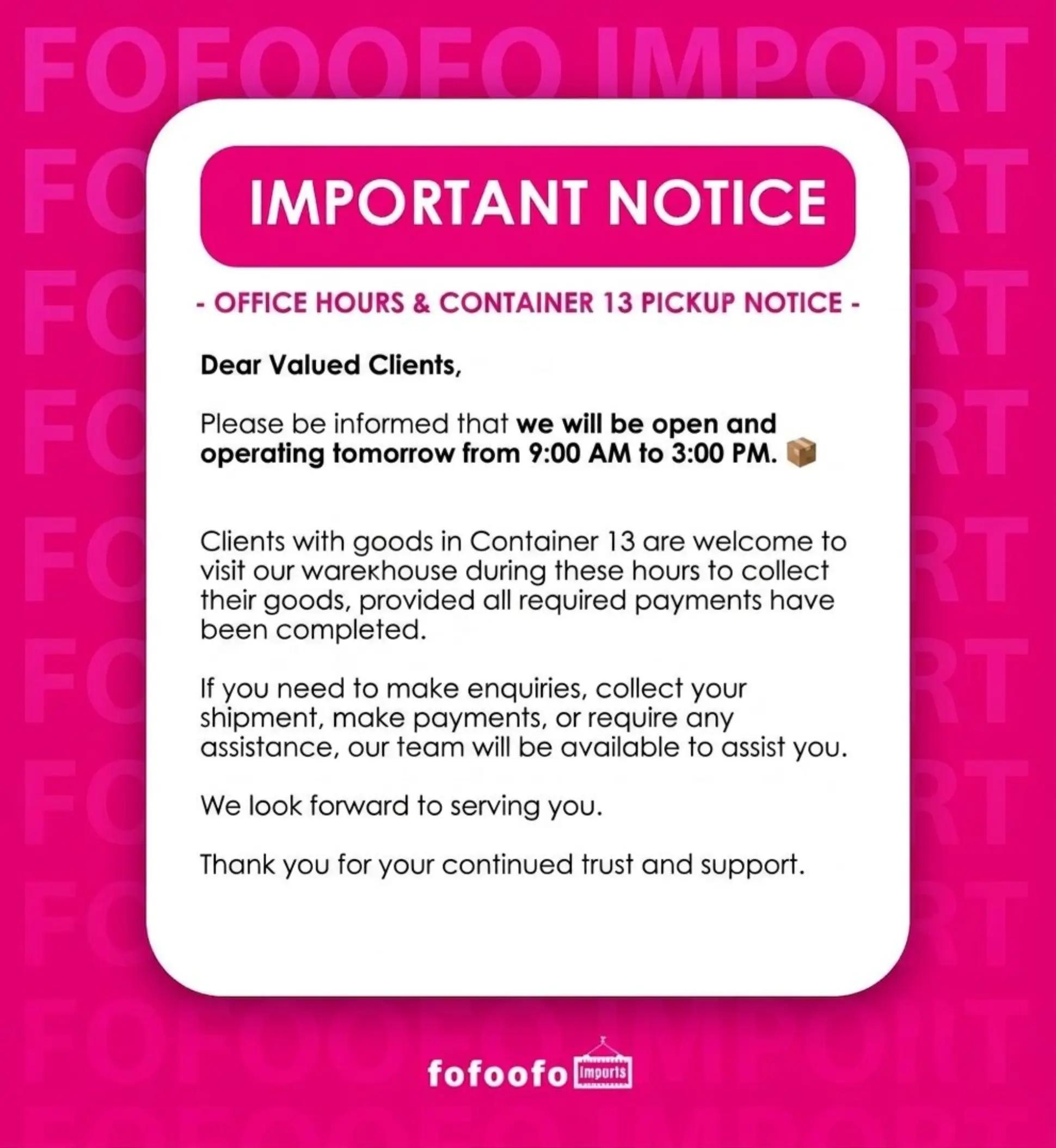 @Fofoofo Imports