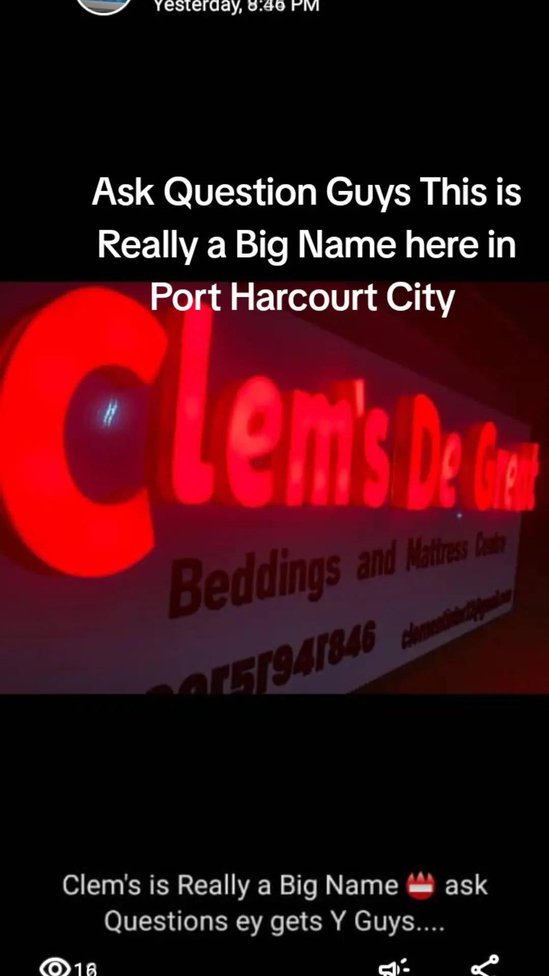 @Clem's De Great Beddings And M