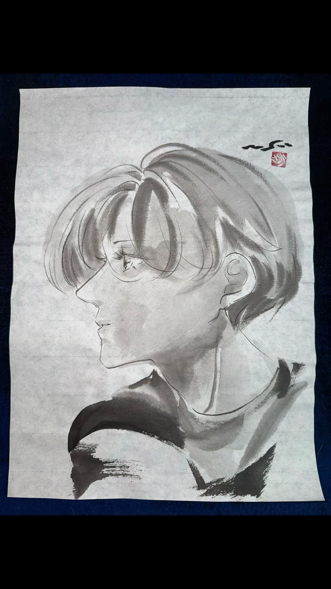 @まさい【うーちゃんちの墨絵画家】