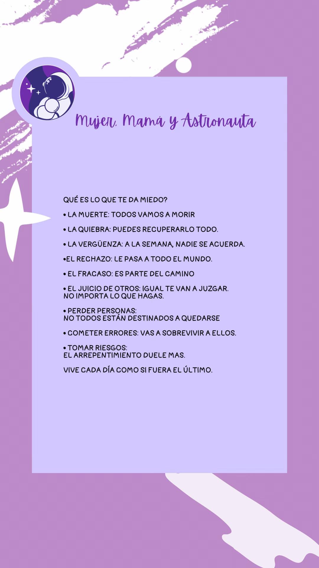 @Mujer, Mam&aacute; y Astronauta