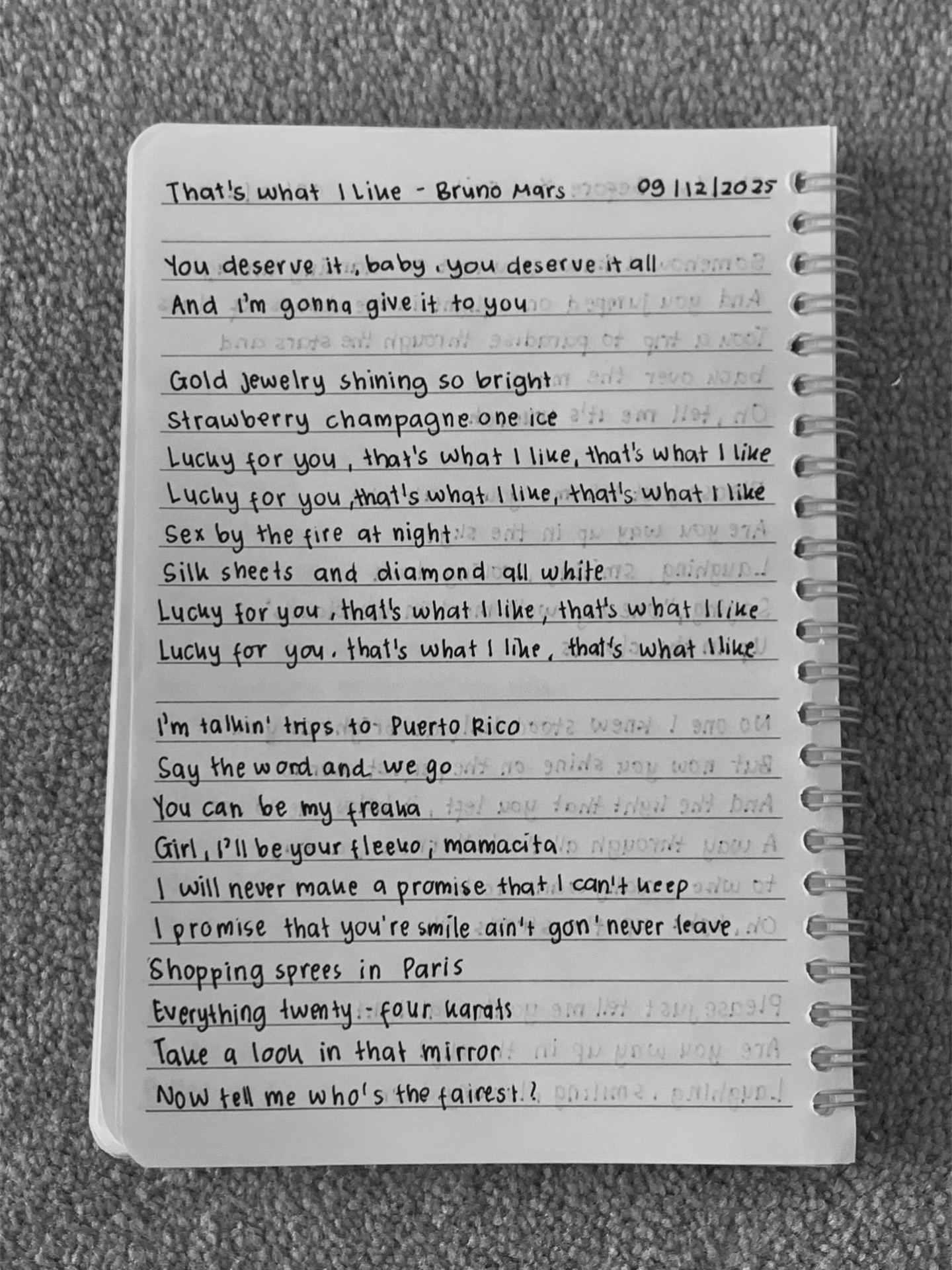 @handwriting lyrics
