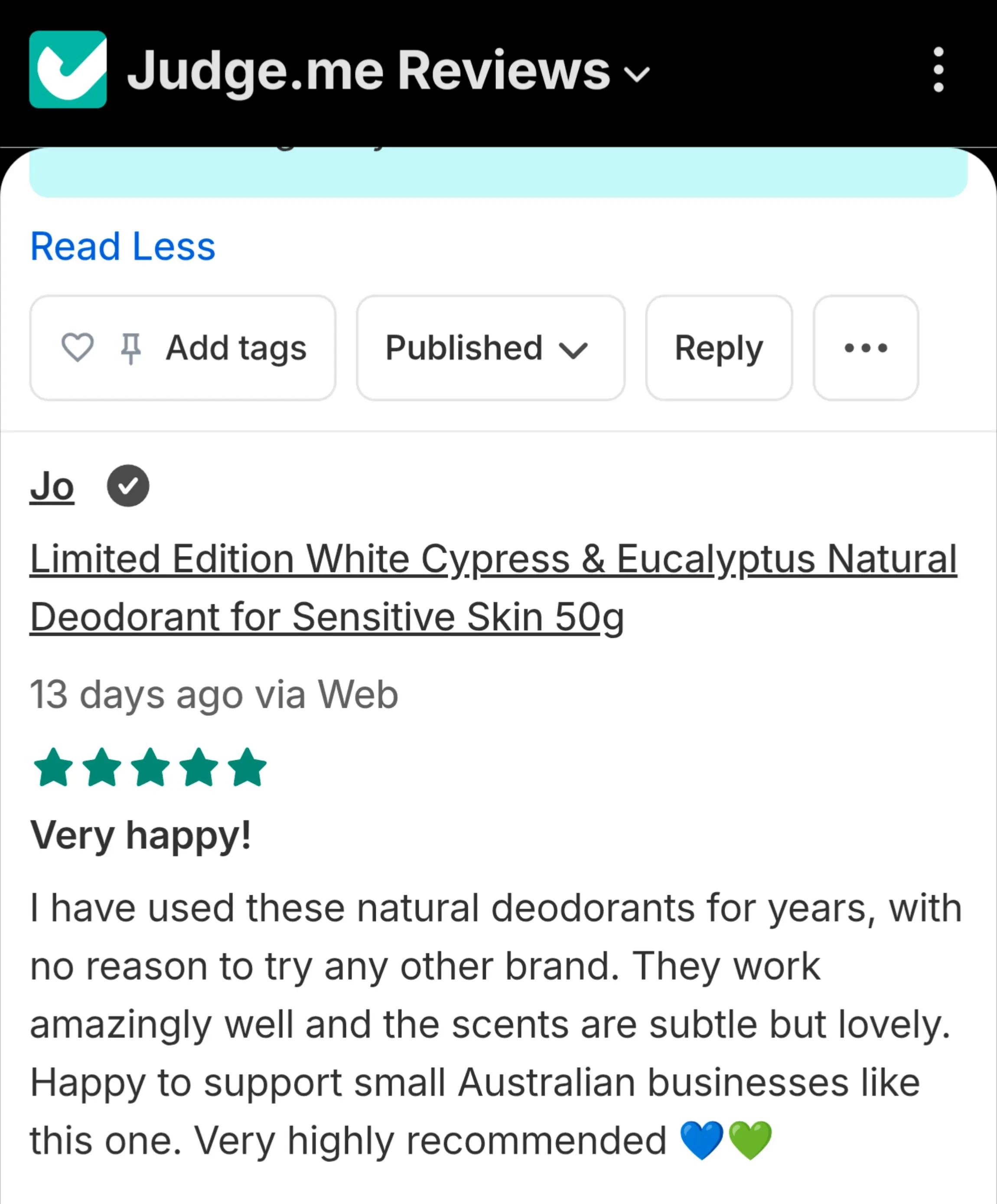 @Natural Approach Deodorant