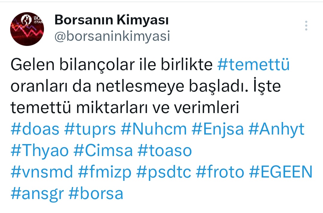 @Borsanın Kimyası