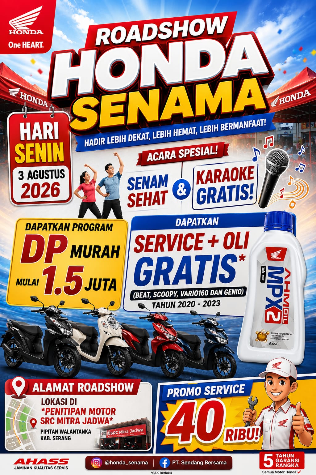 @Honda Senama Ciruas
