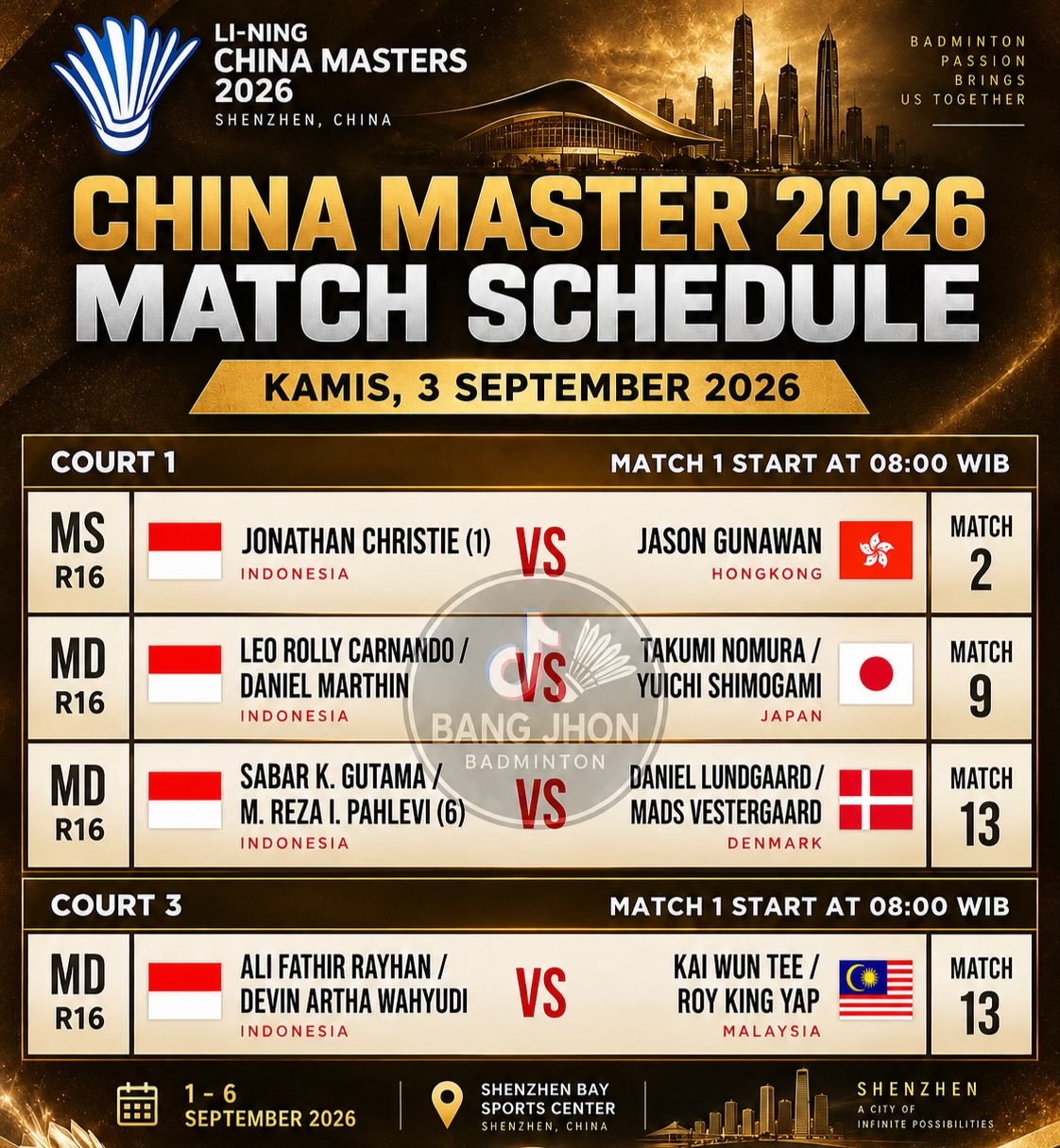 @Bang Jhon 01 || Badminton ๐ธ