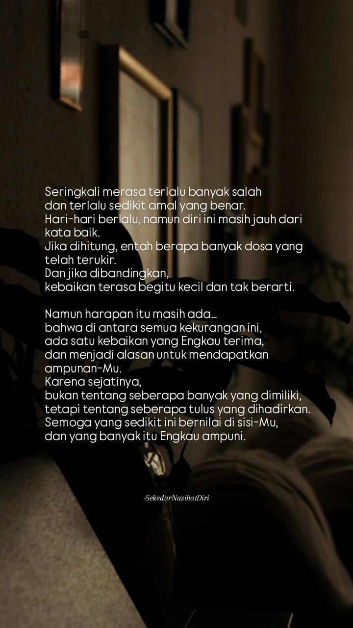 @Sekedar Nasihat Diri