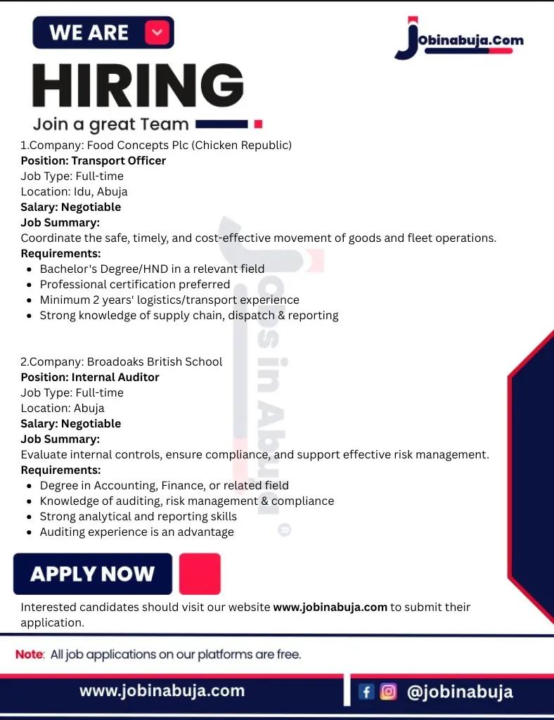 @Jobs in Abuja