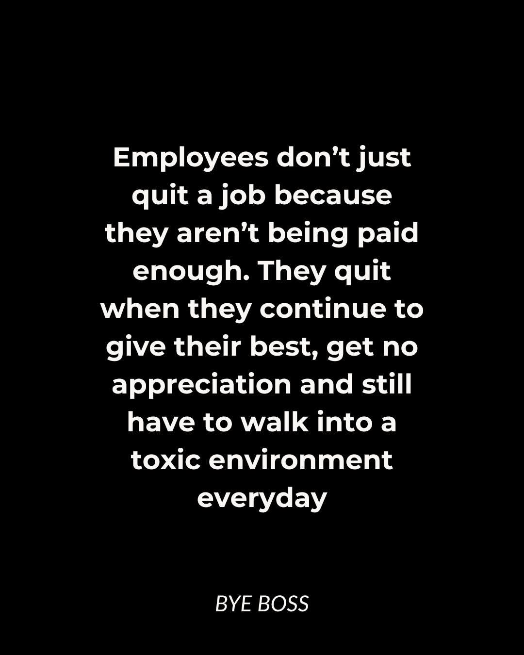 @Bye Boss | Toxic workplace