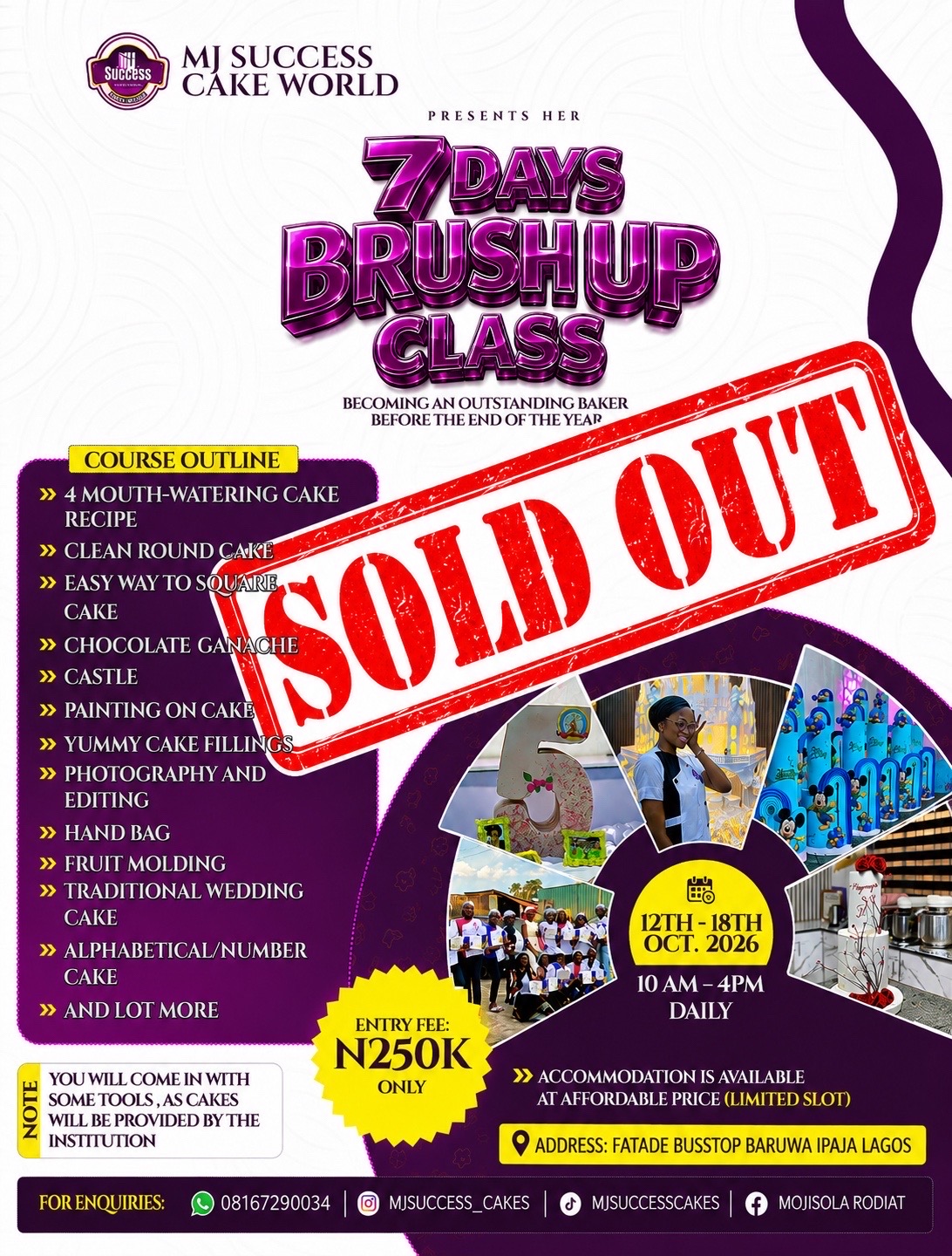 @BEST CAKE SCHOOL IN LAGOS!