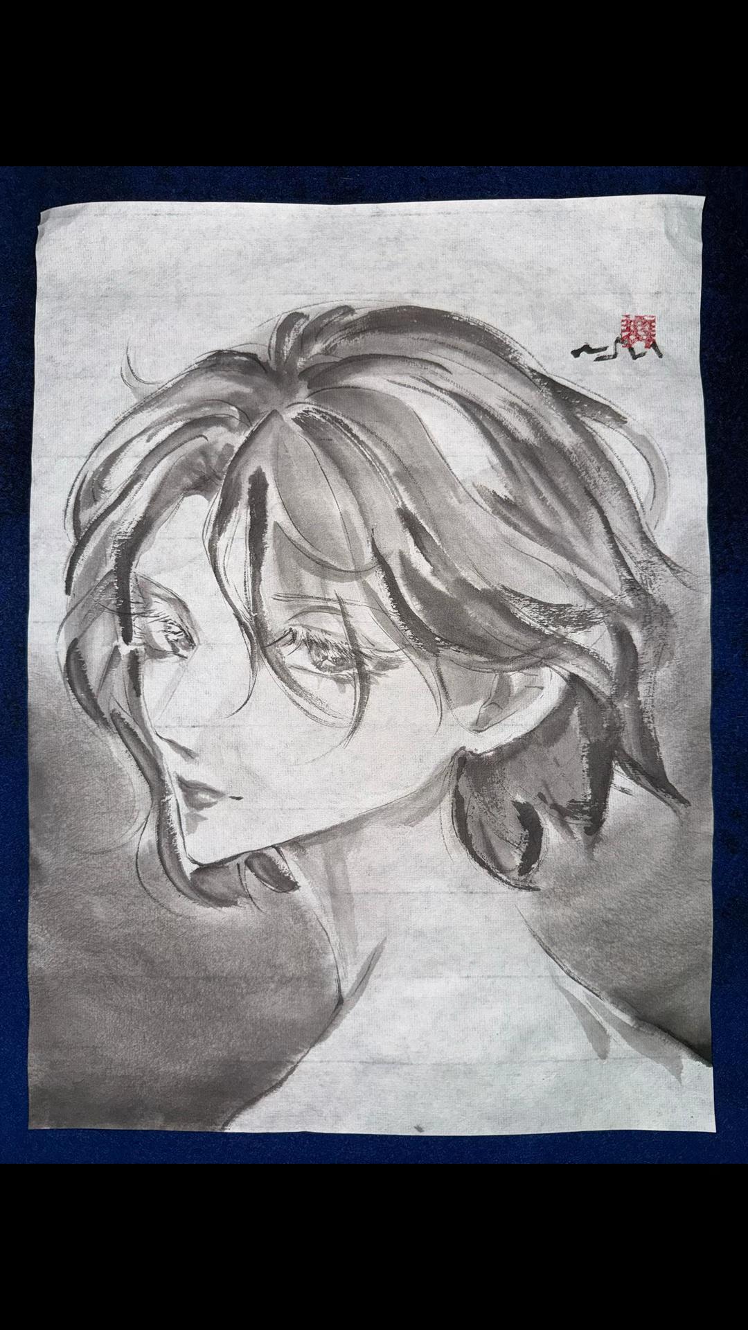 @まさい【うーちゃんちの墨絵画家】