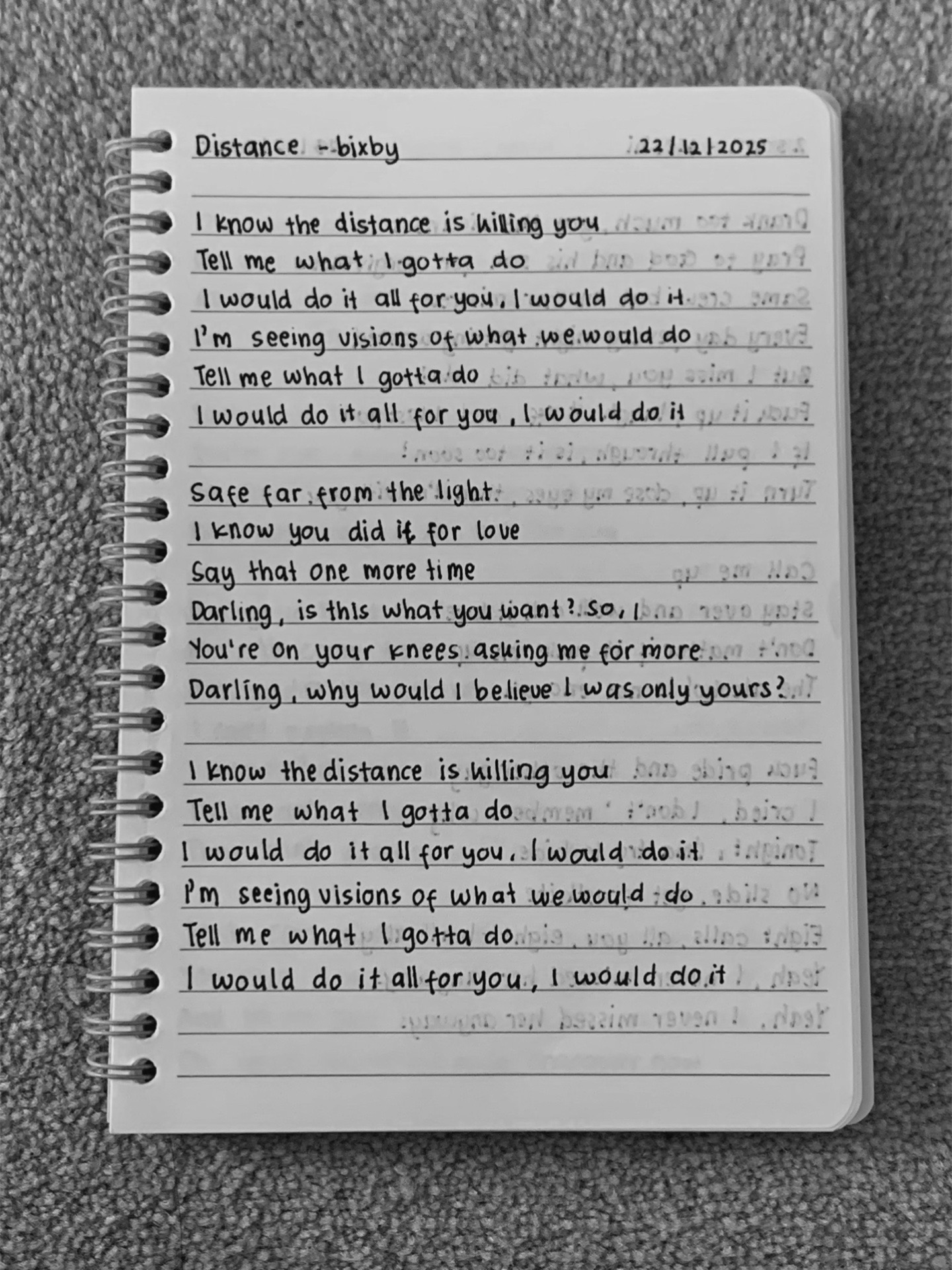 @handwriting lyrics