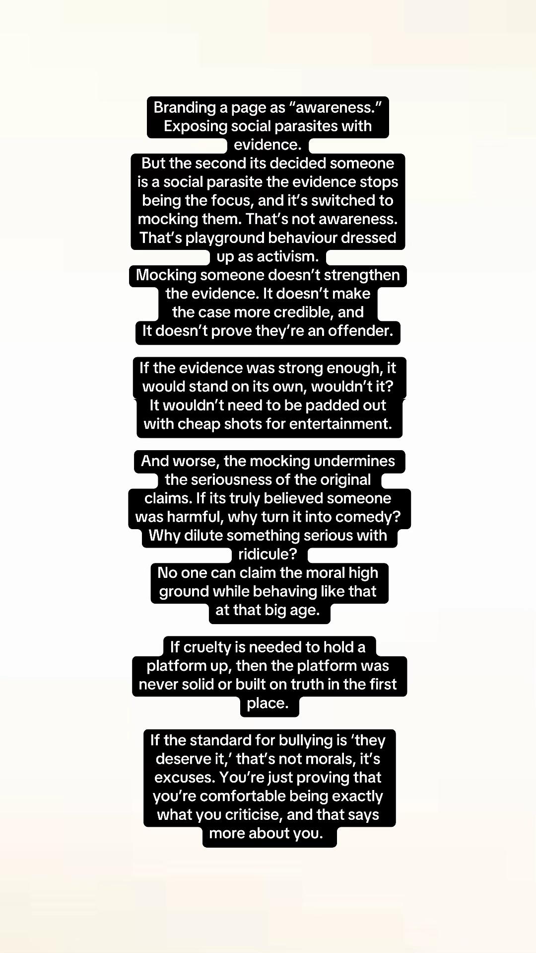 @Calling out the BS