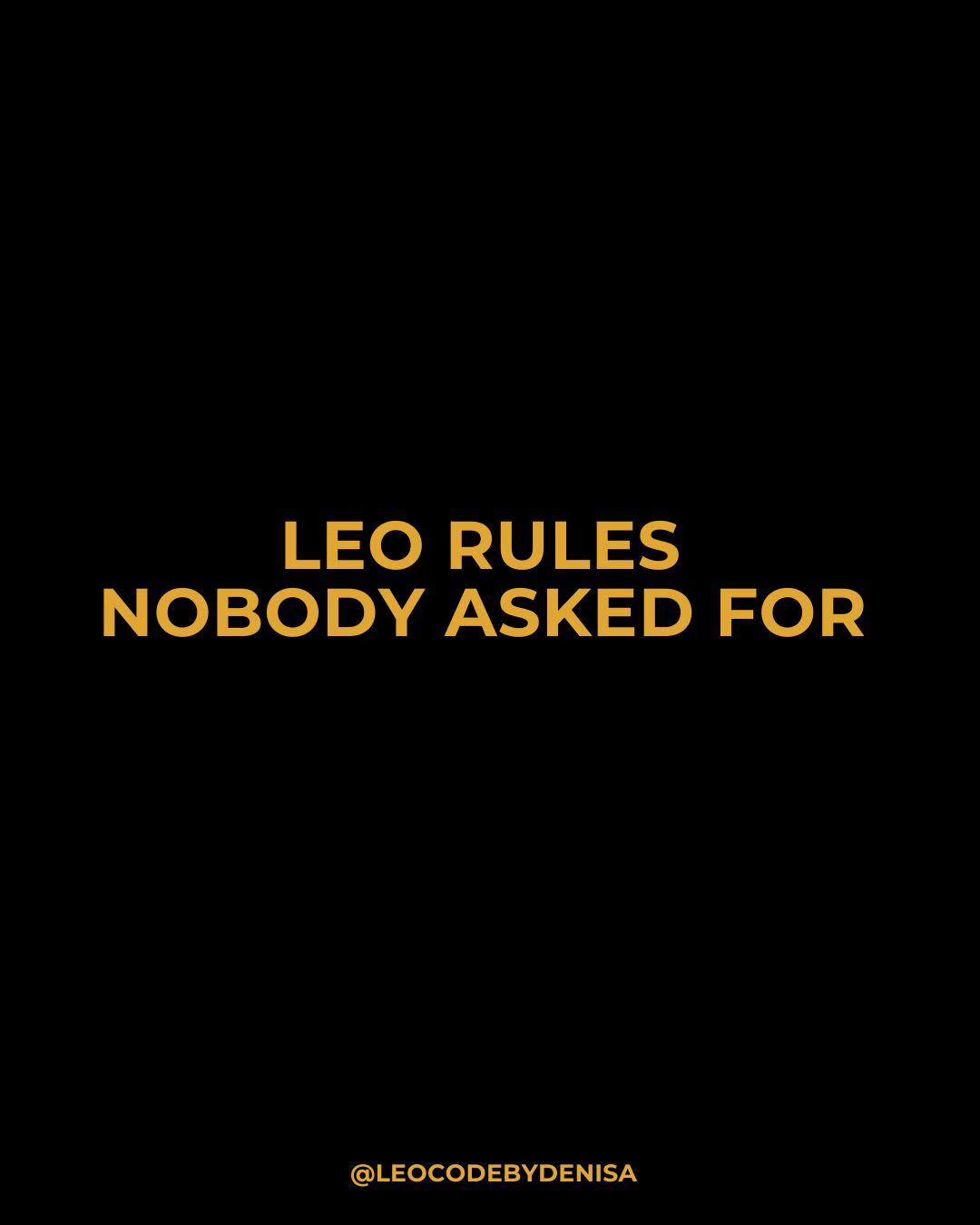 @Leo Code By Denisa