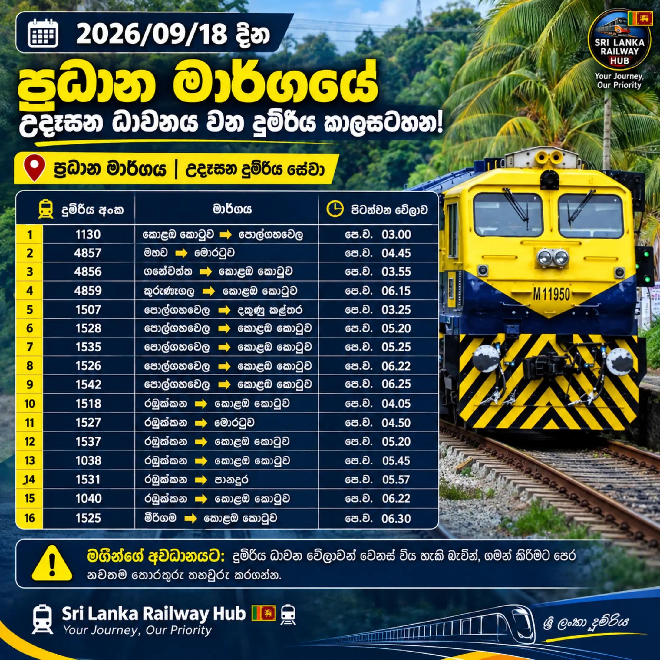@Sri Lanka Railway Hub