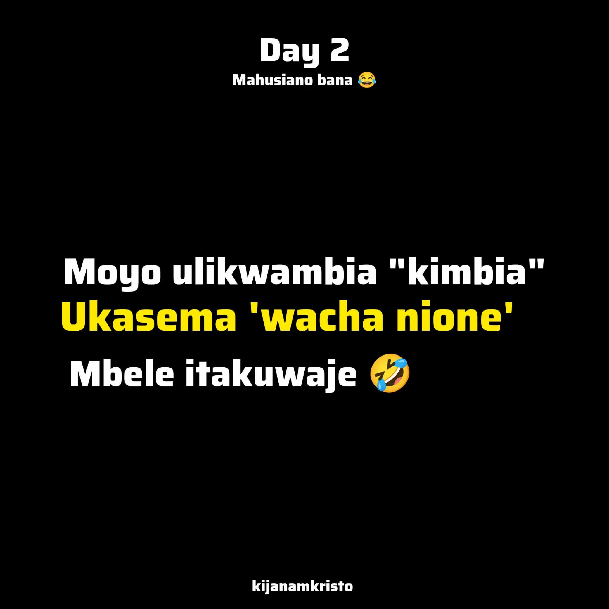 @Kijana Mkristo
