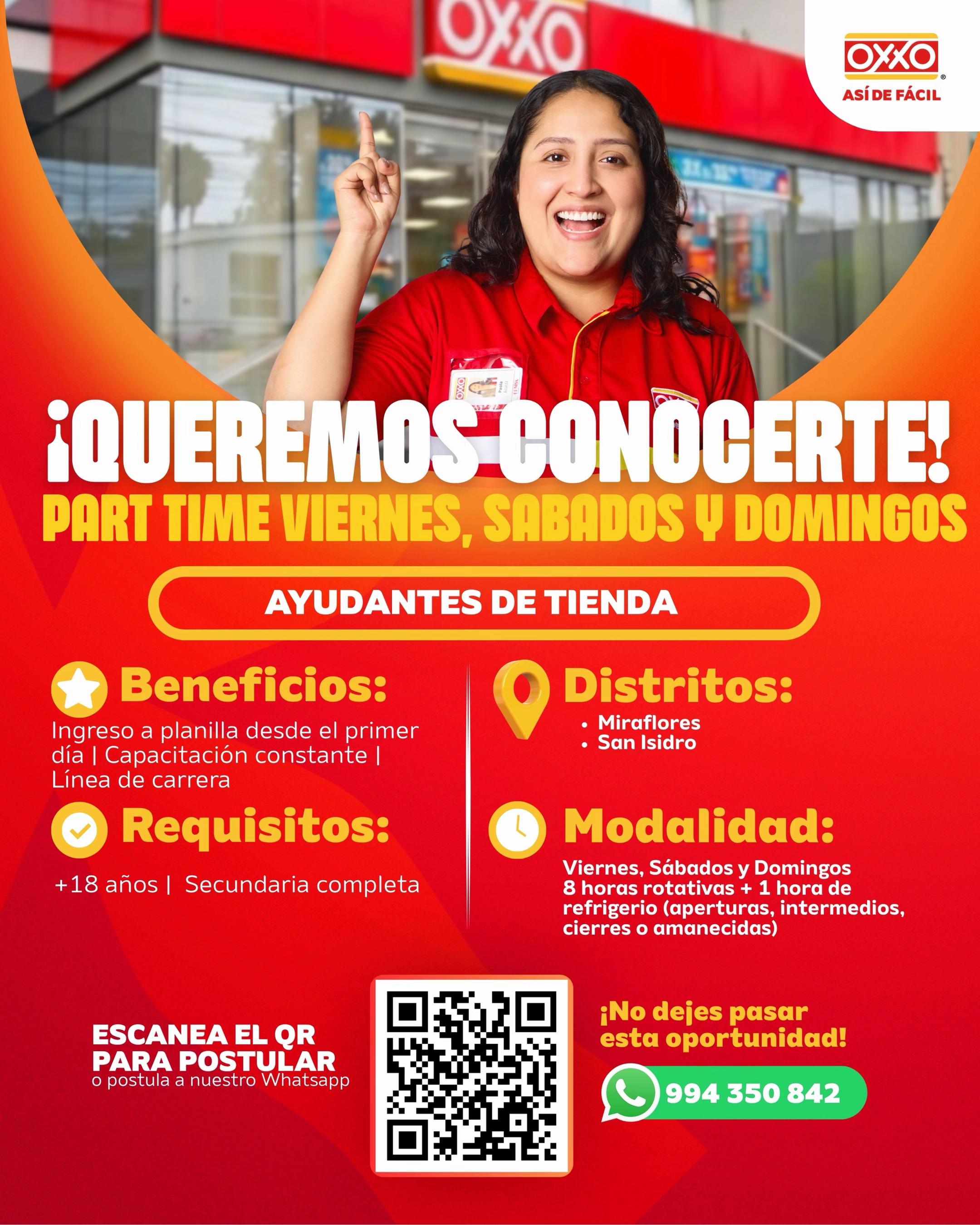 @Trabaja en OXXO Per&uacute;