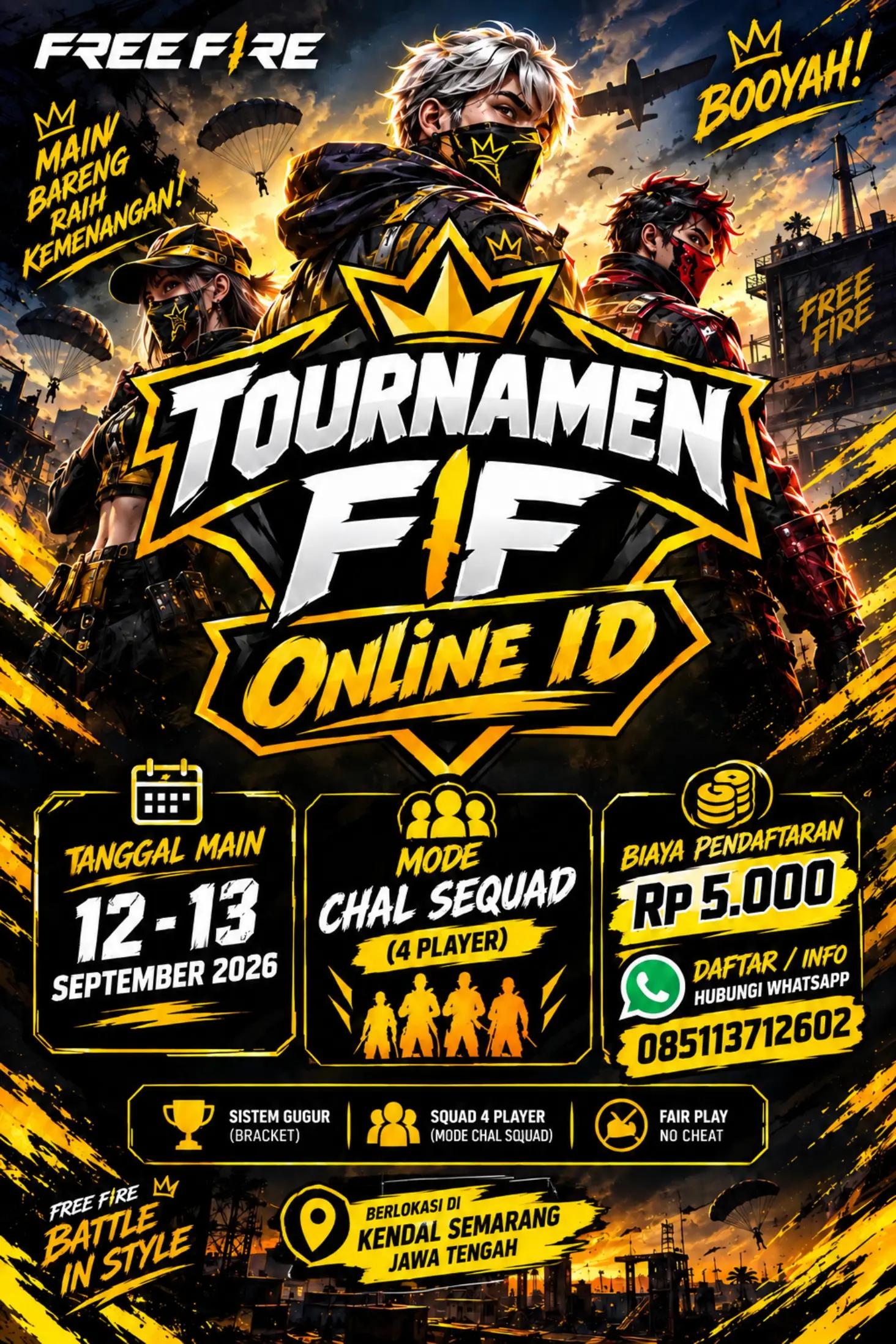 @TOURNAMEN FF ONLINE ID