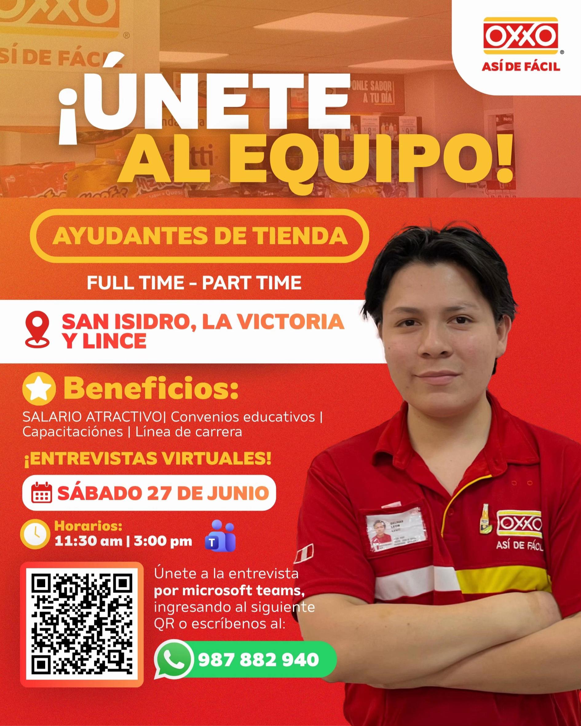 @Trabaja en OXXO Per&uacute;