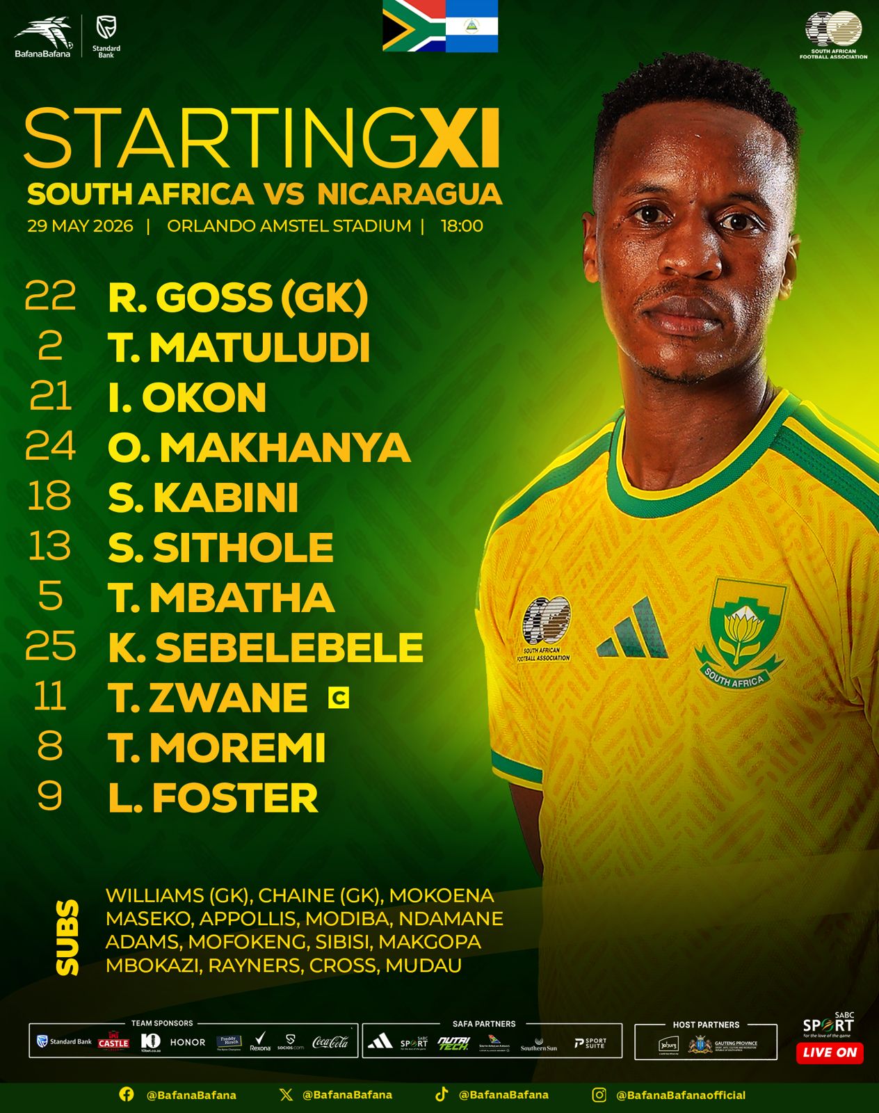 @Bafana Bafana