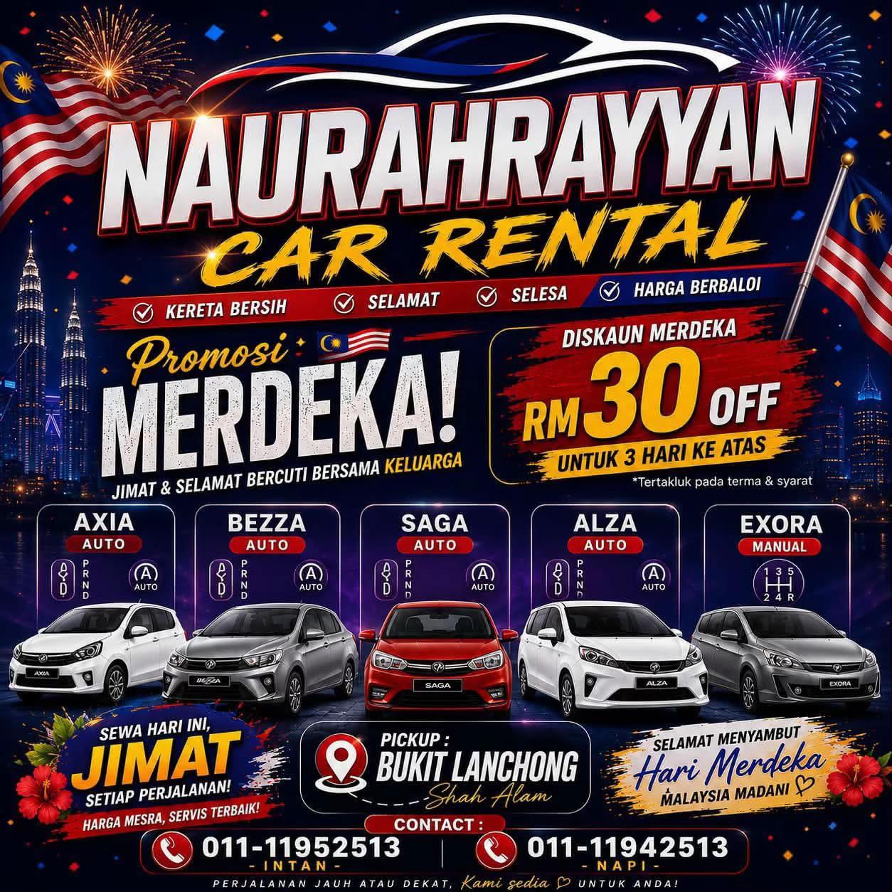 @Kereta sewa shah alam