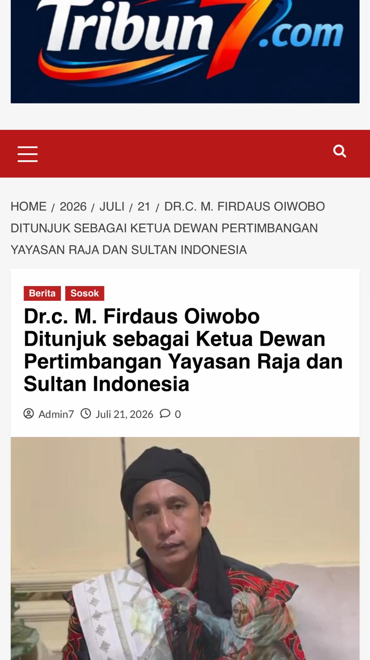 @Dr Firdaus Oiwobo SH SHI Mh