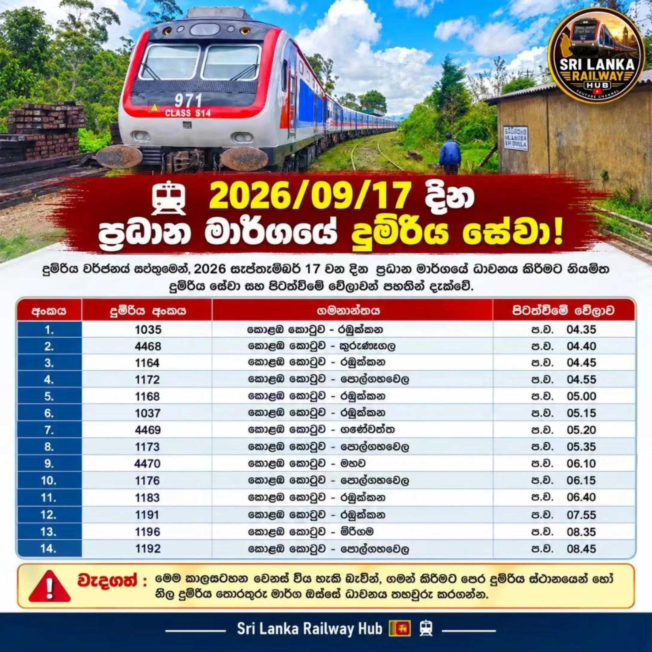 @Sri Lanka Railway Hub