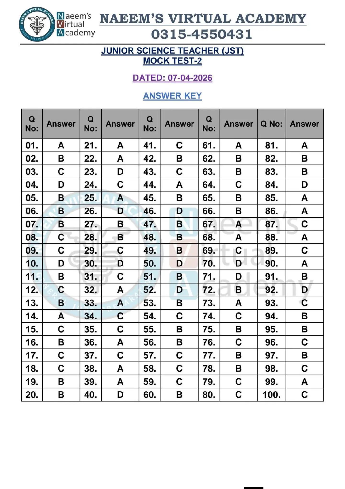 @One Paper Test Preparation