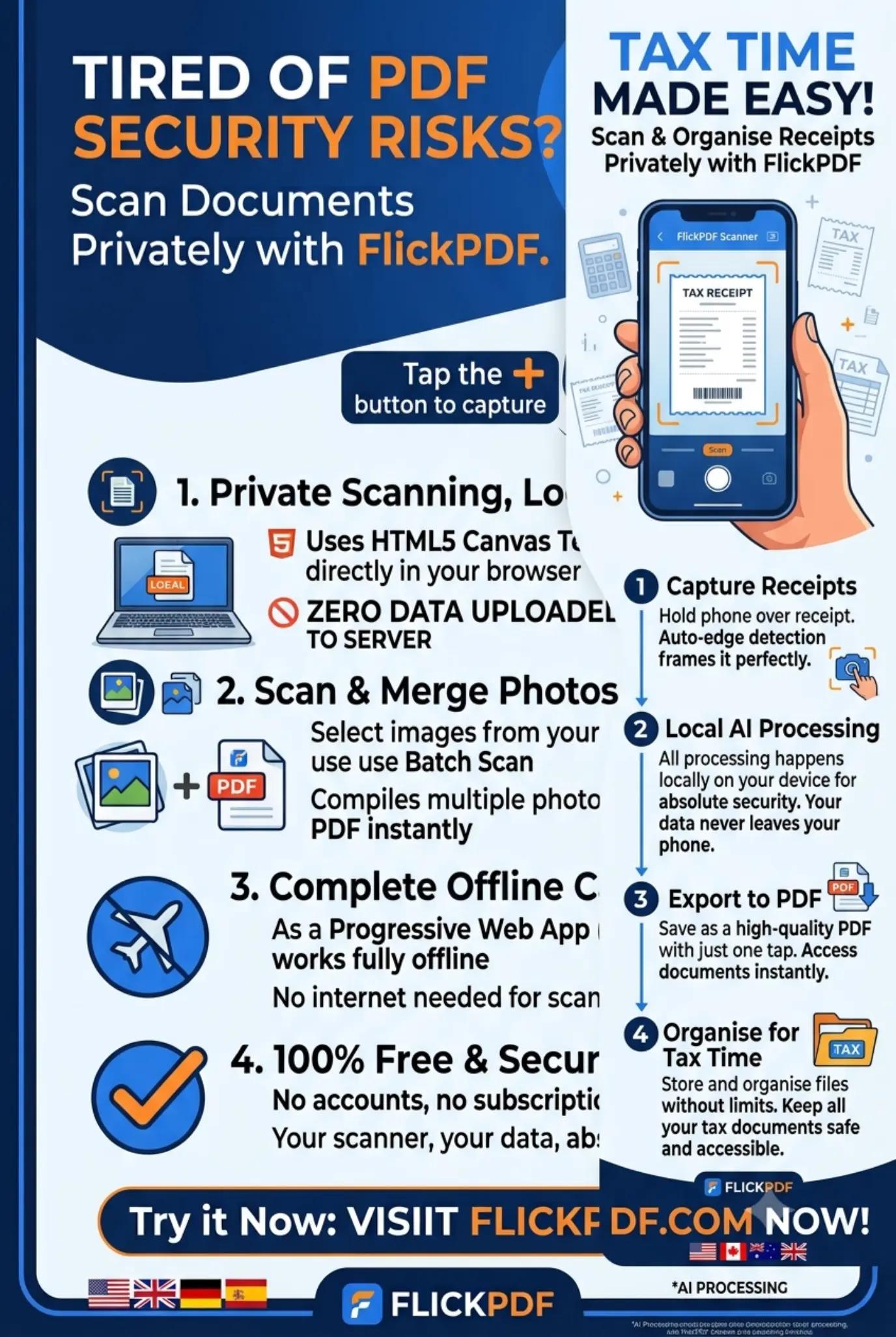 @FlickPDF | No-Cloud PDF Tool