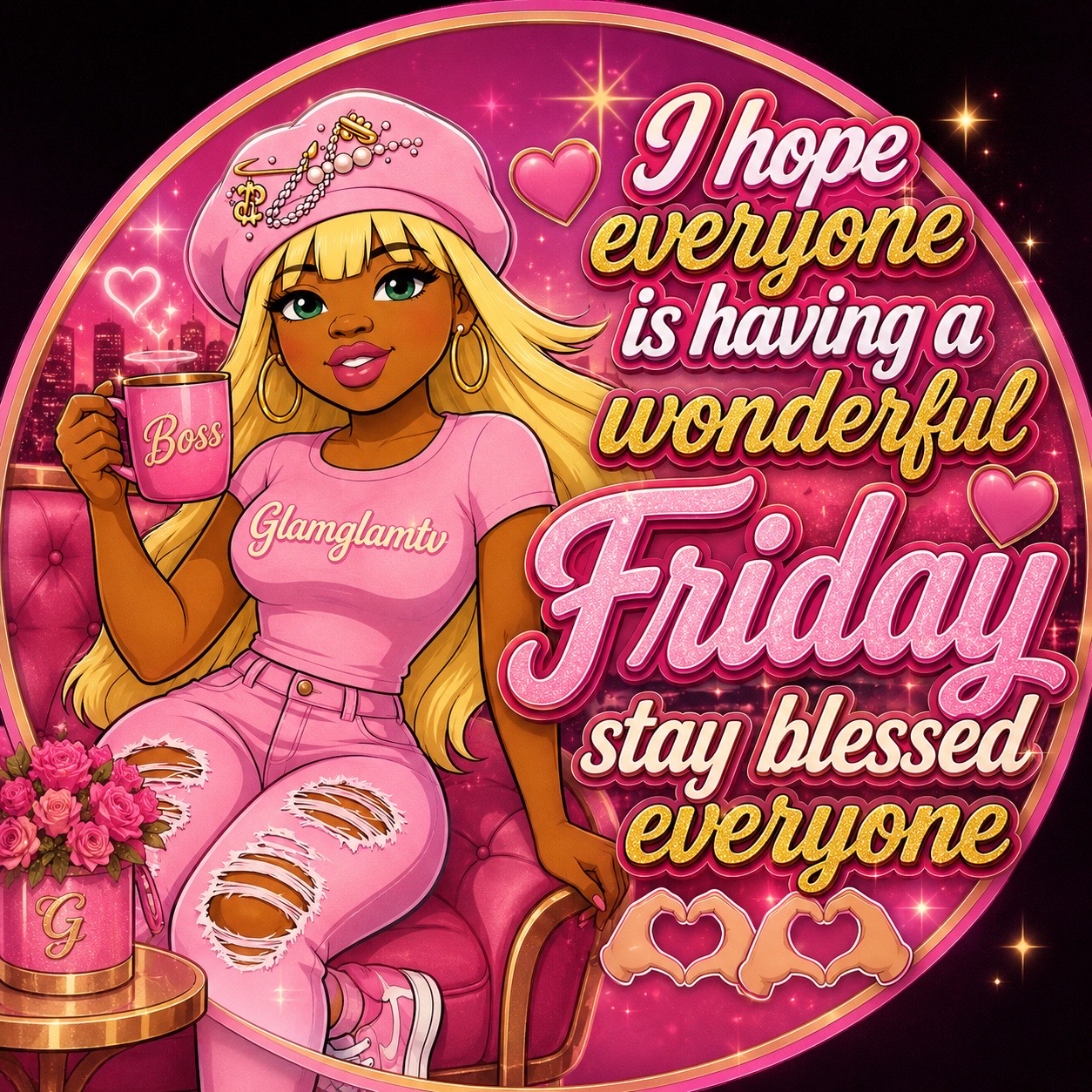 @glamglamtv 🩷🖤🩷🖤