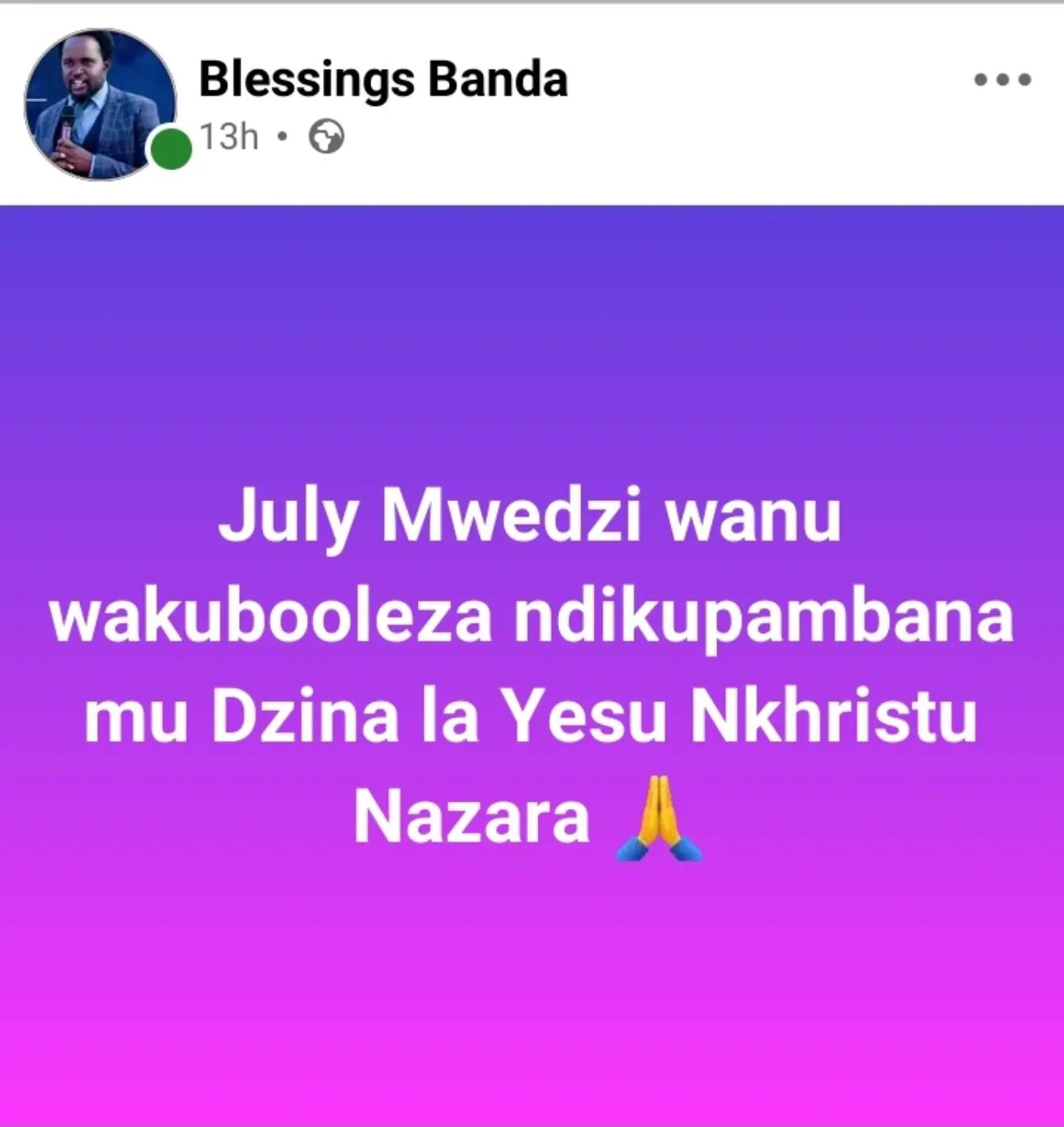 @Prophet Blessings Zuze Banda