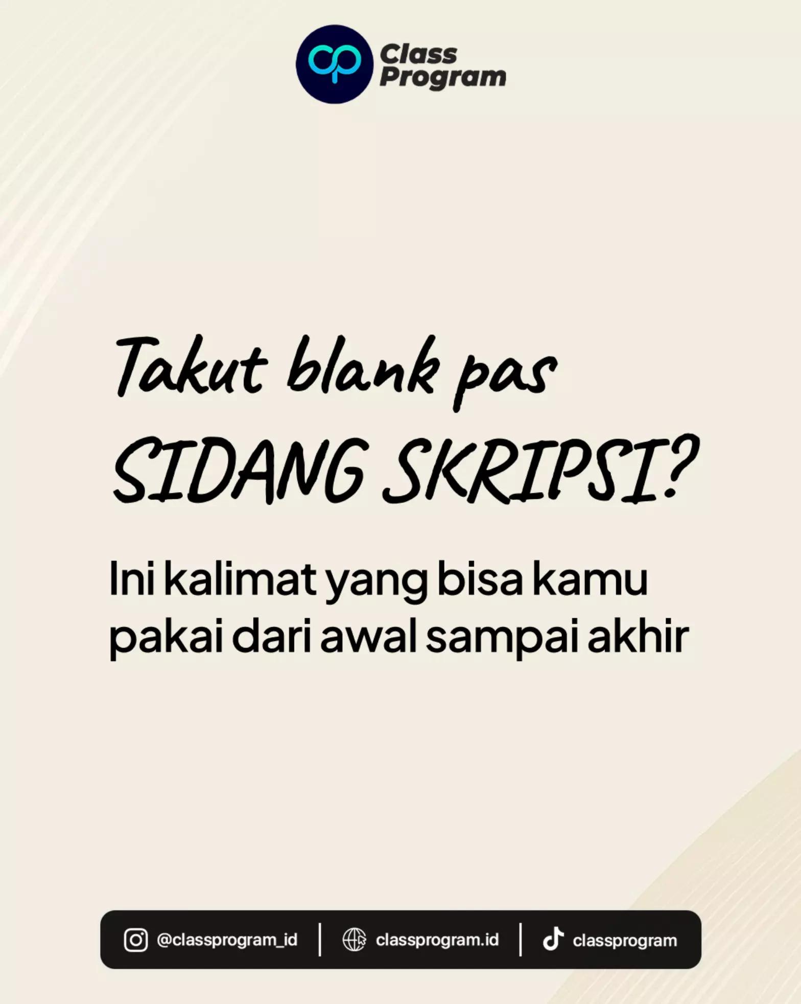 @Bimbingan Skripsi & Tesis