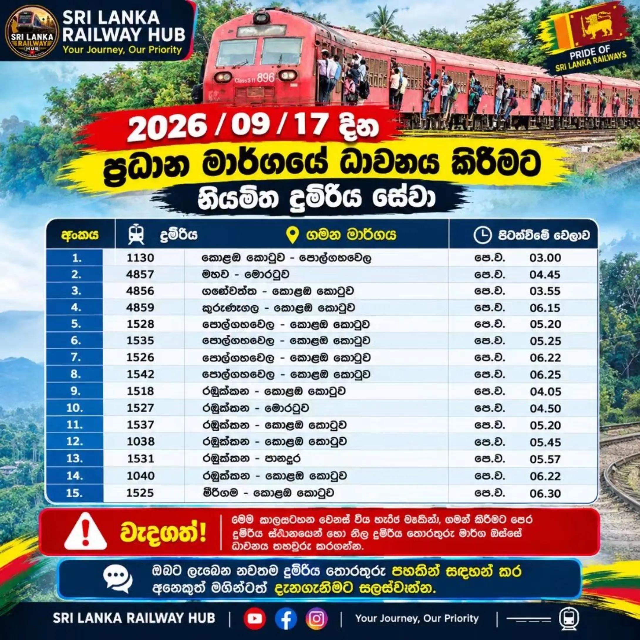 @Sri Lanka Railway Hub