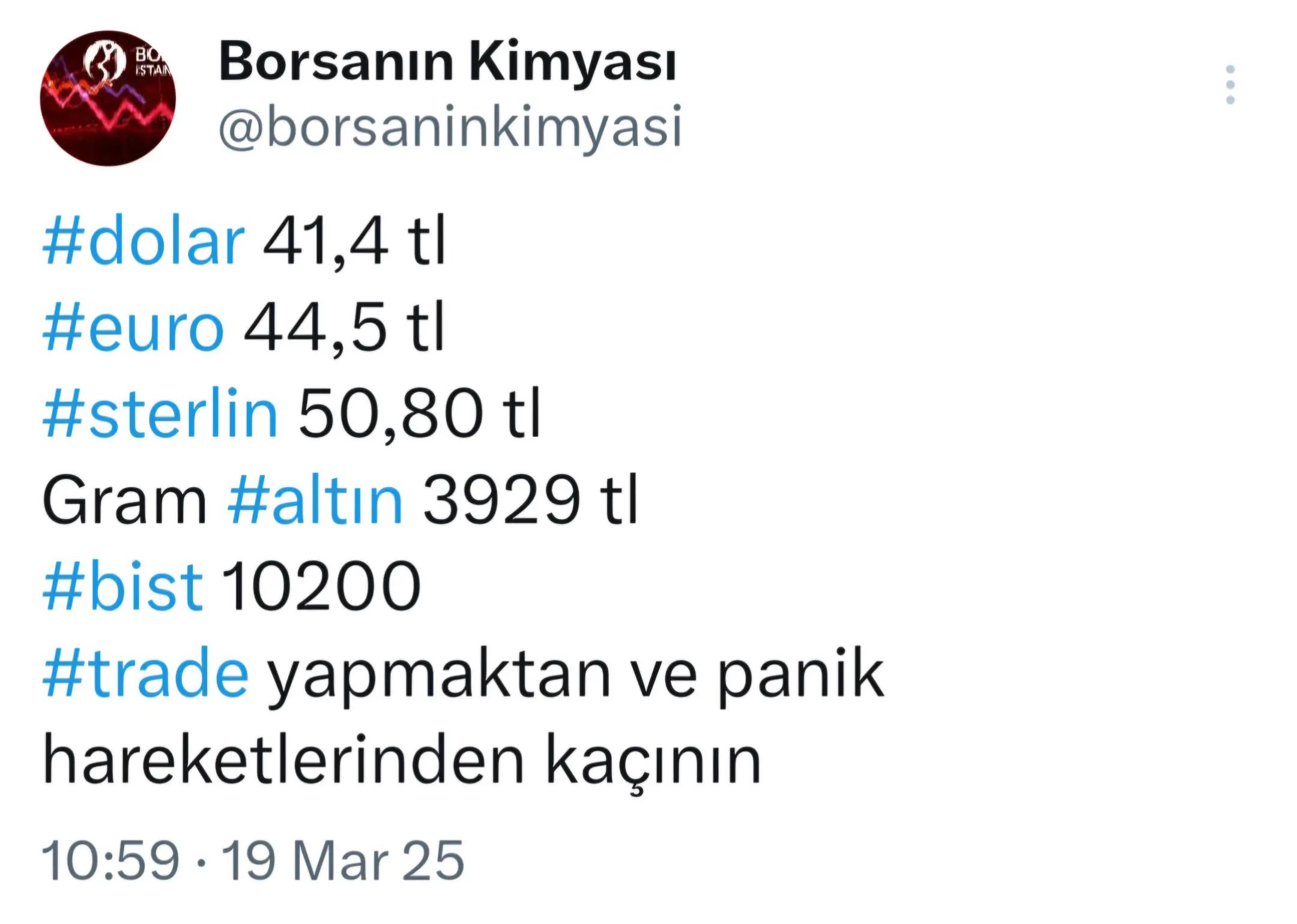 @Borsanın Kimyası