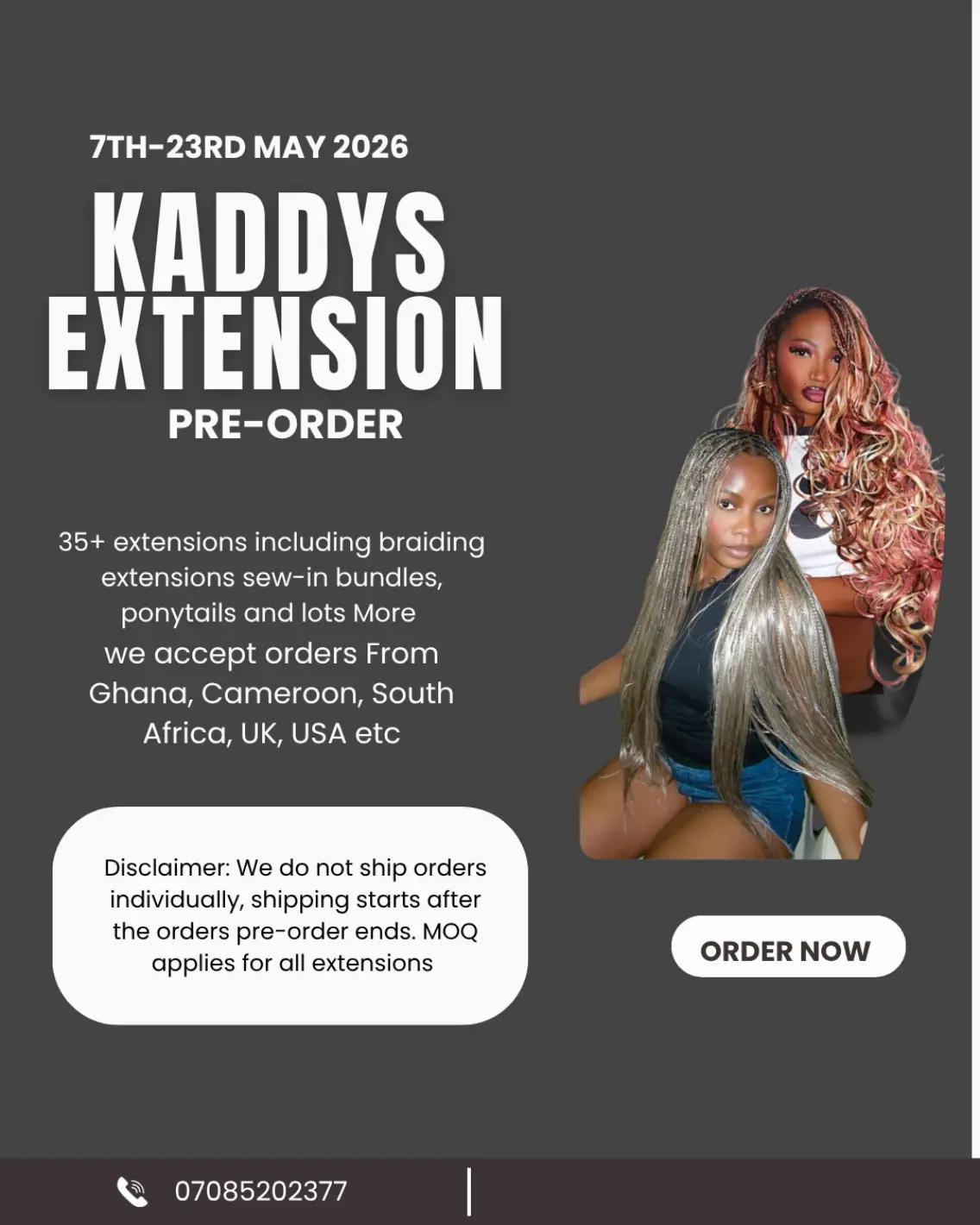 @kaddys extension