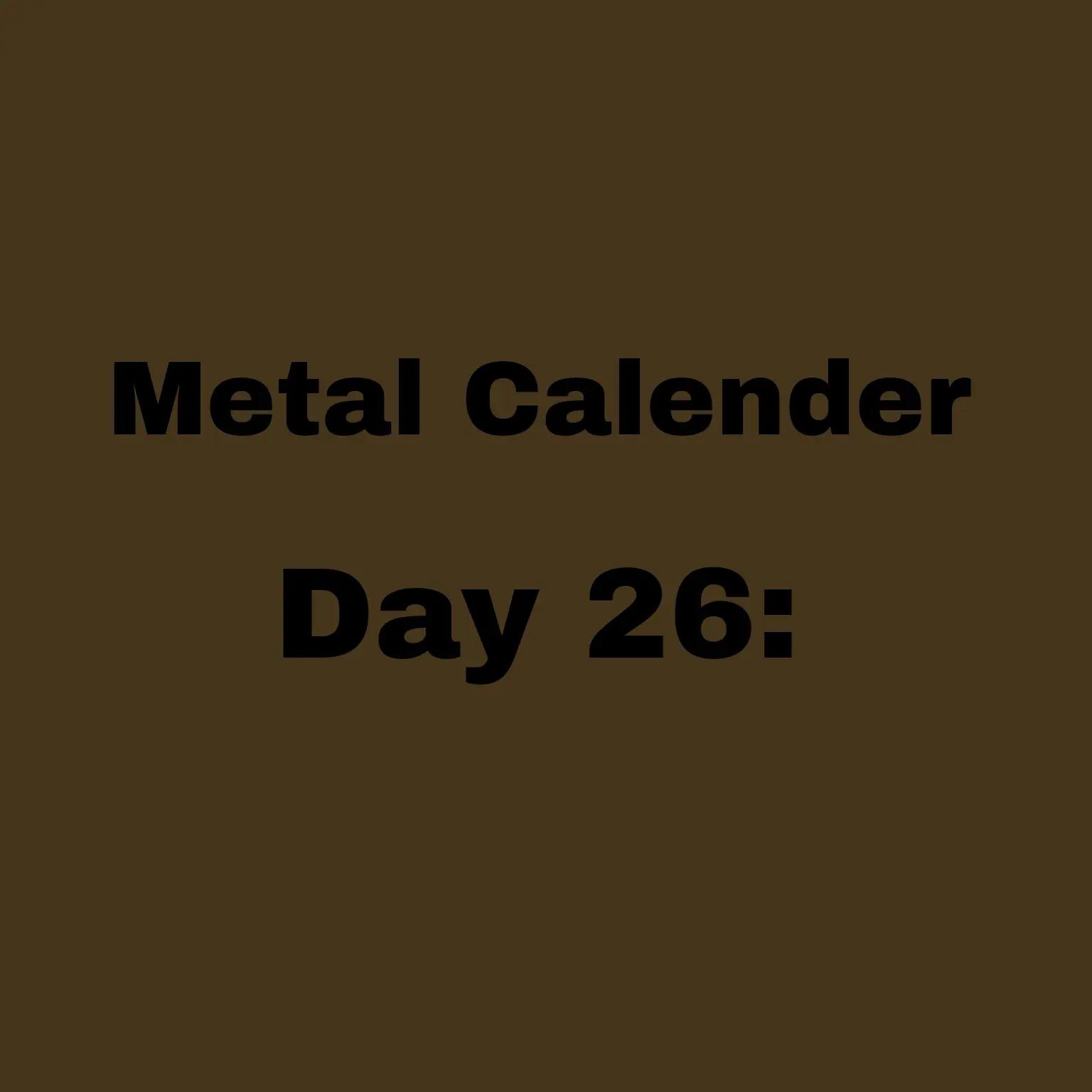 @Rock & Metal Calender