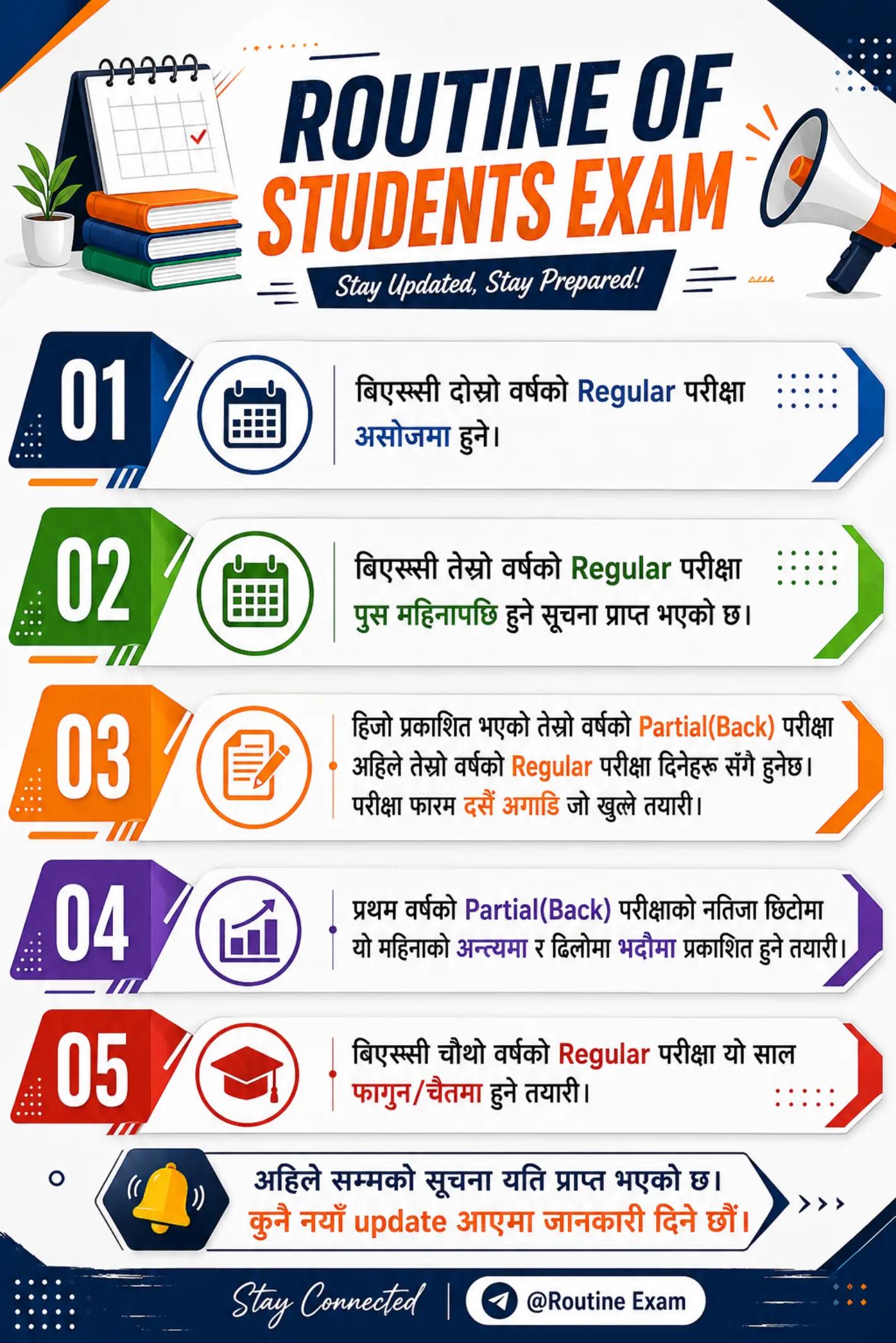 @Routine of students exam