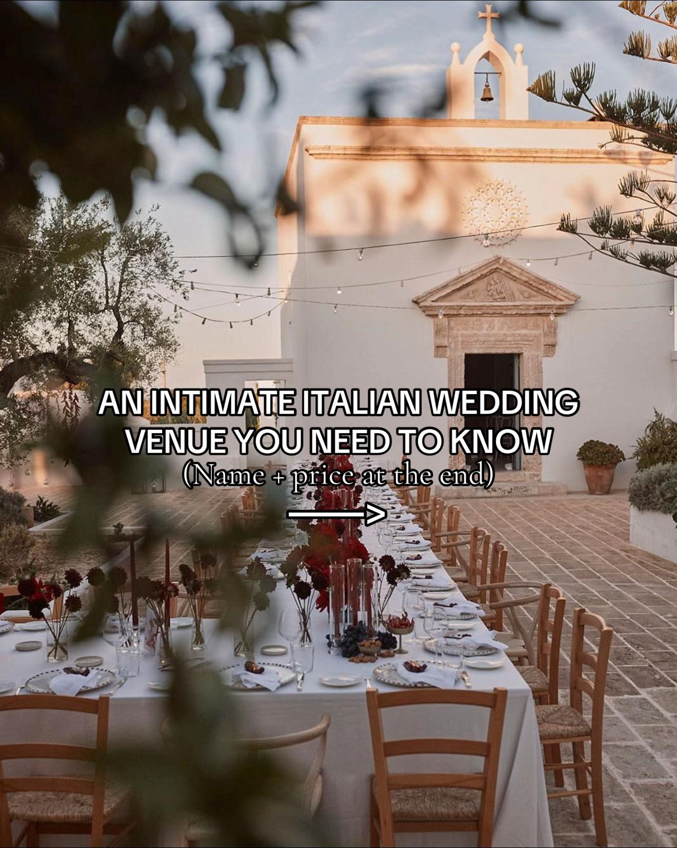 @La Lista: Italy Weddings 🇮🇹