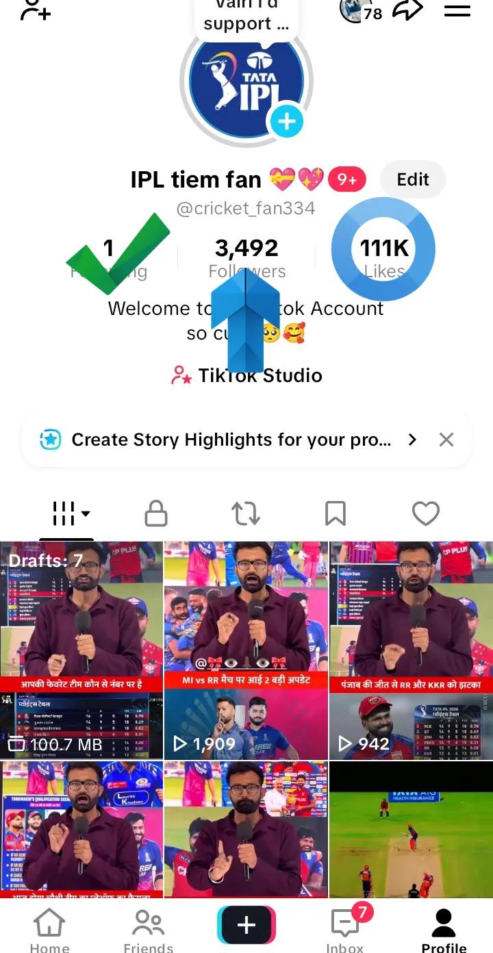 @IPL tiem fan 💝💖
