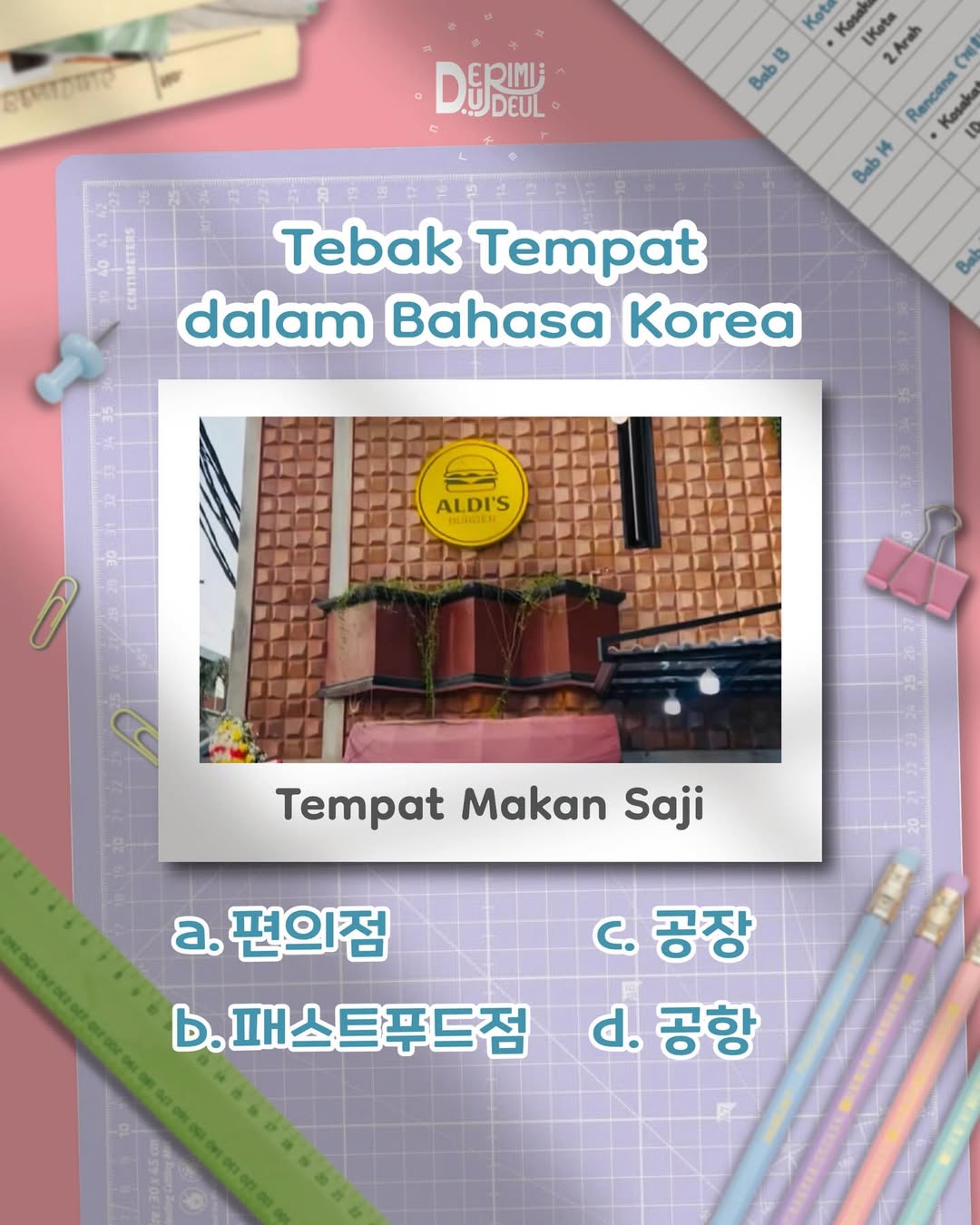 @Les Bahasa Korea deu_rimideul