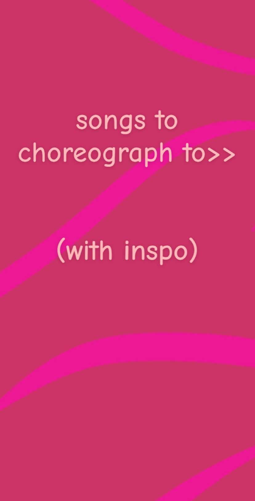 @dance ideas!