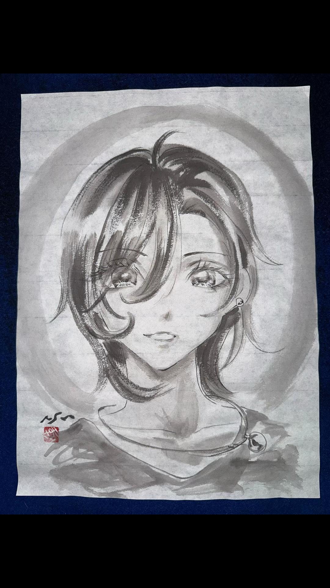 @まさい【うーちゃんちの墨絵画家】
