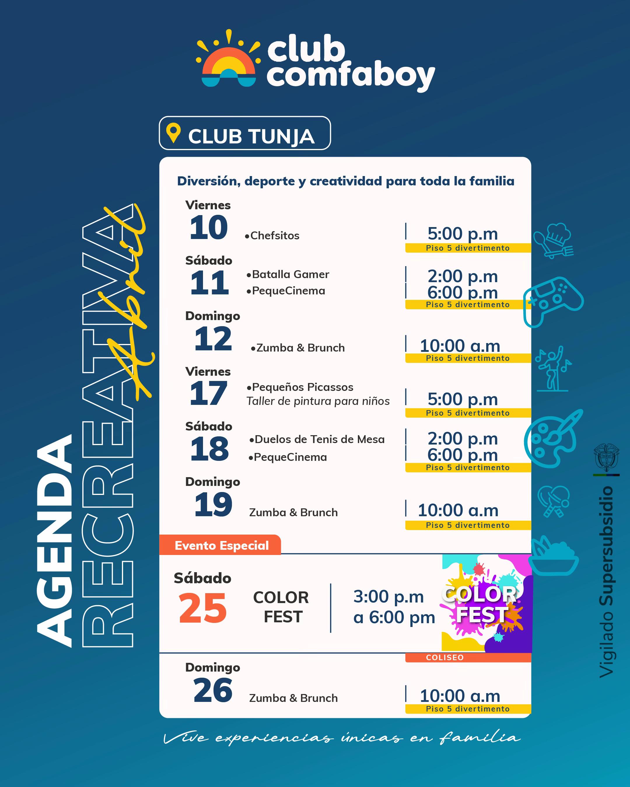 @Recreación y Turismo Comfaboy