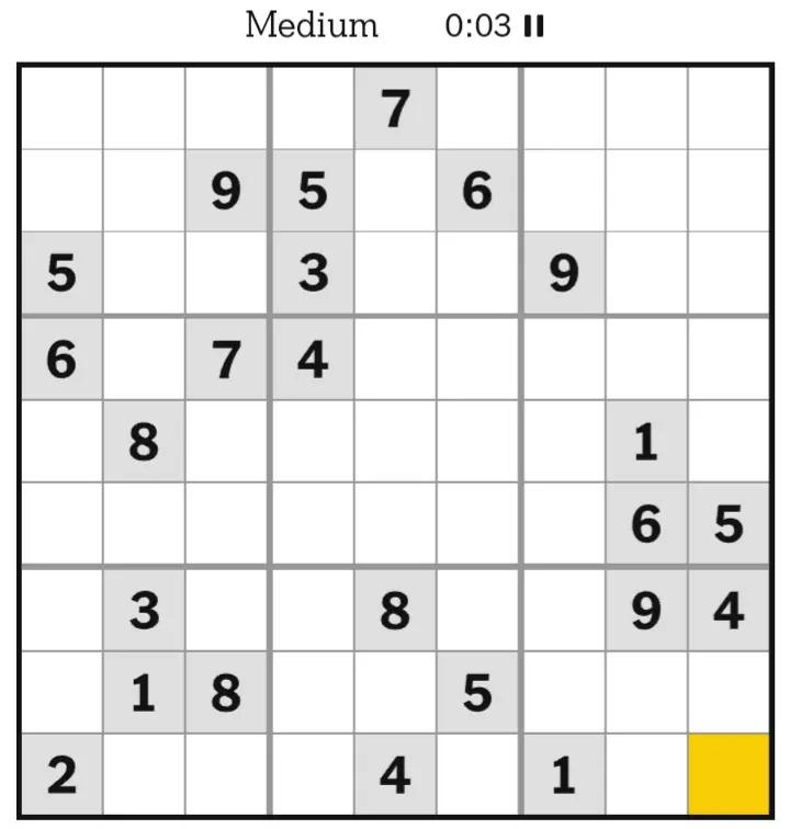 @NYT Sudoku
