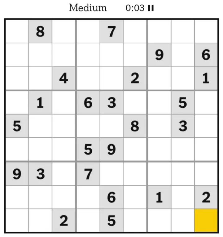 @NYT Sudoku