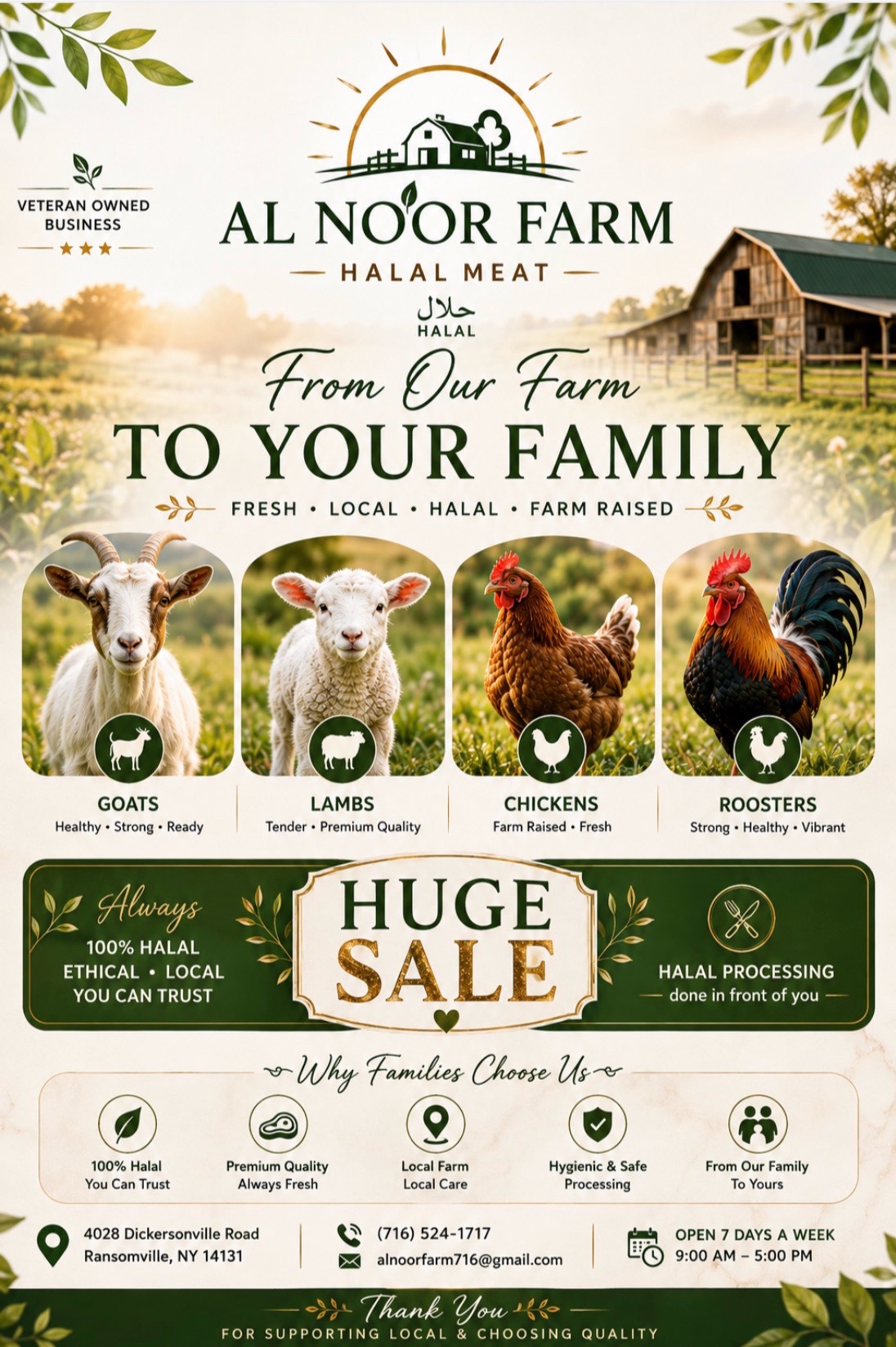 @Al Noor Farm, Lewiston N.Y.