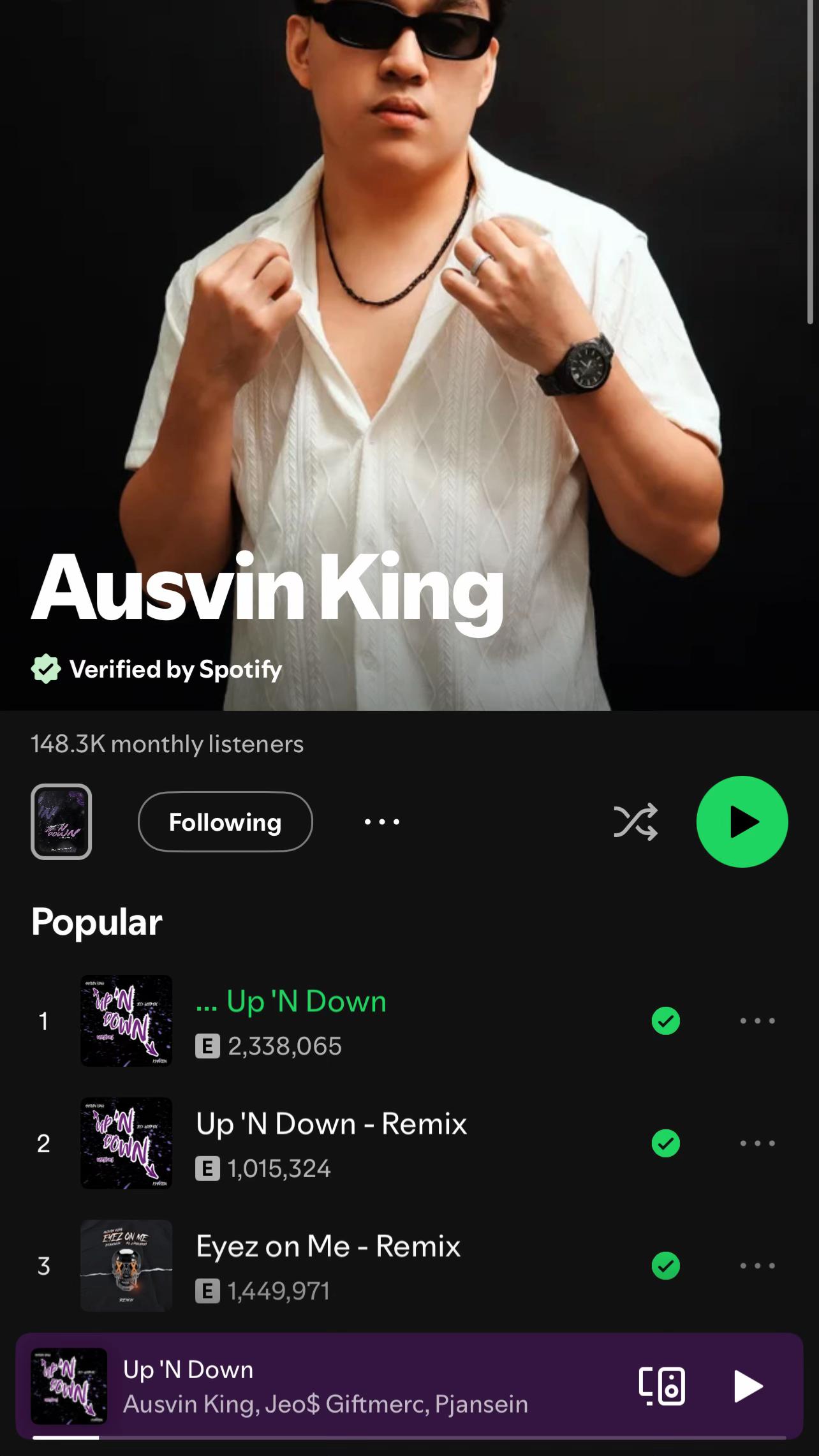 @Ausvin King on Spotify
