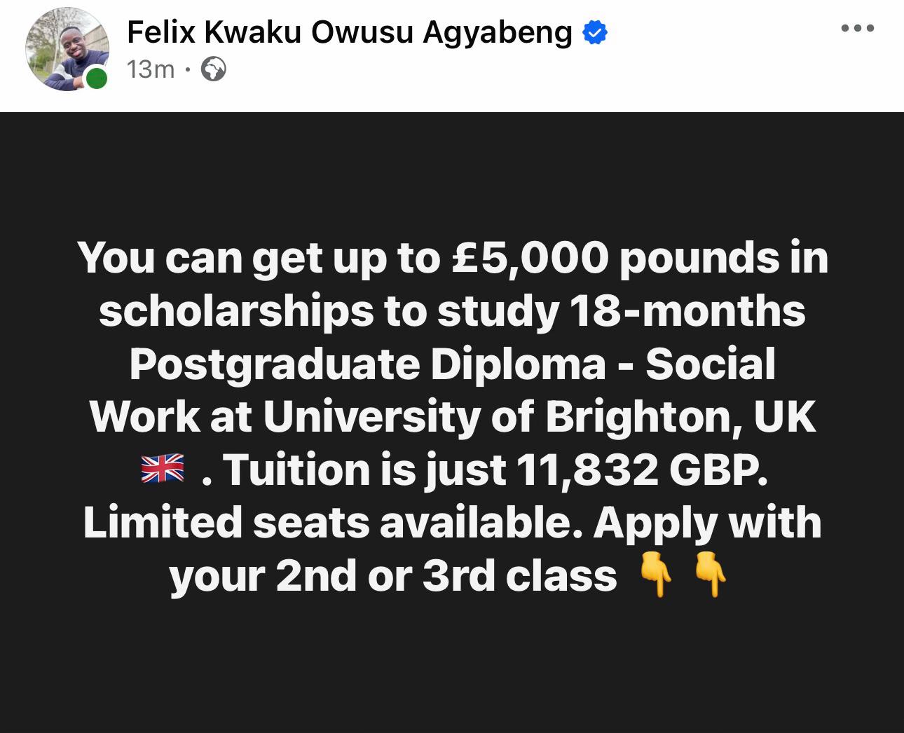 @Felix Agyabeng