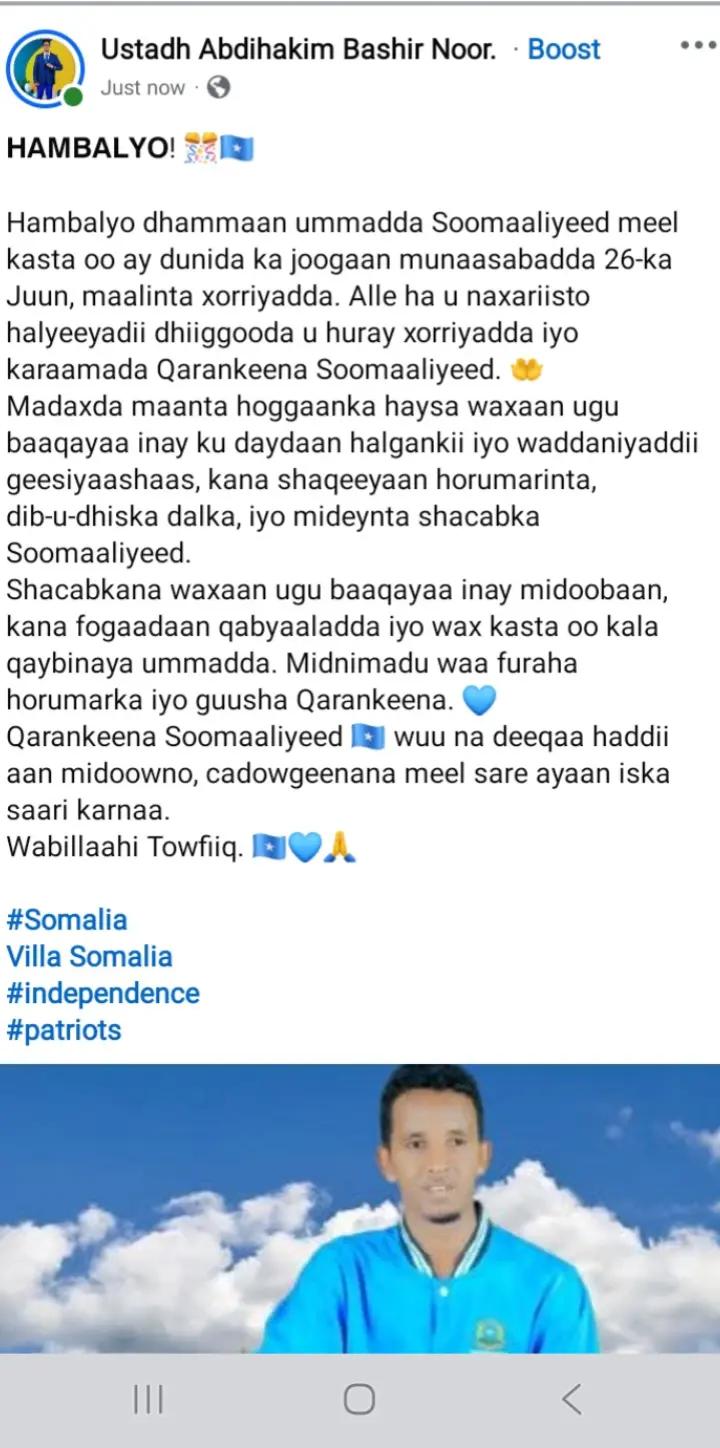 @Ustadh Abdihakim Bashir Noor