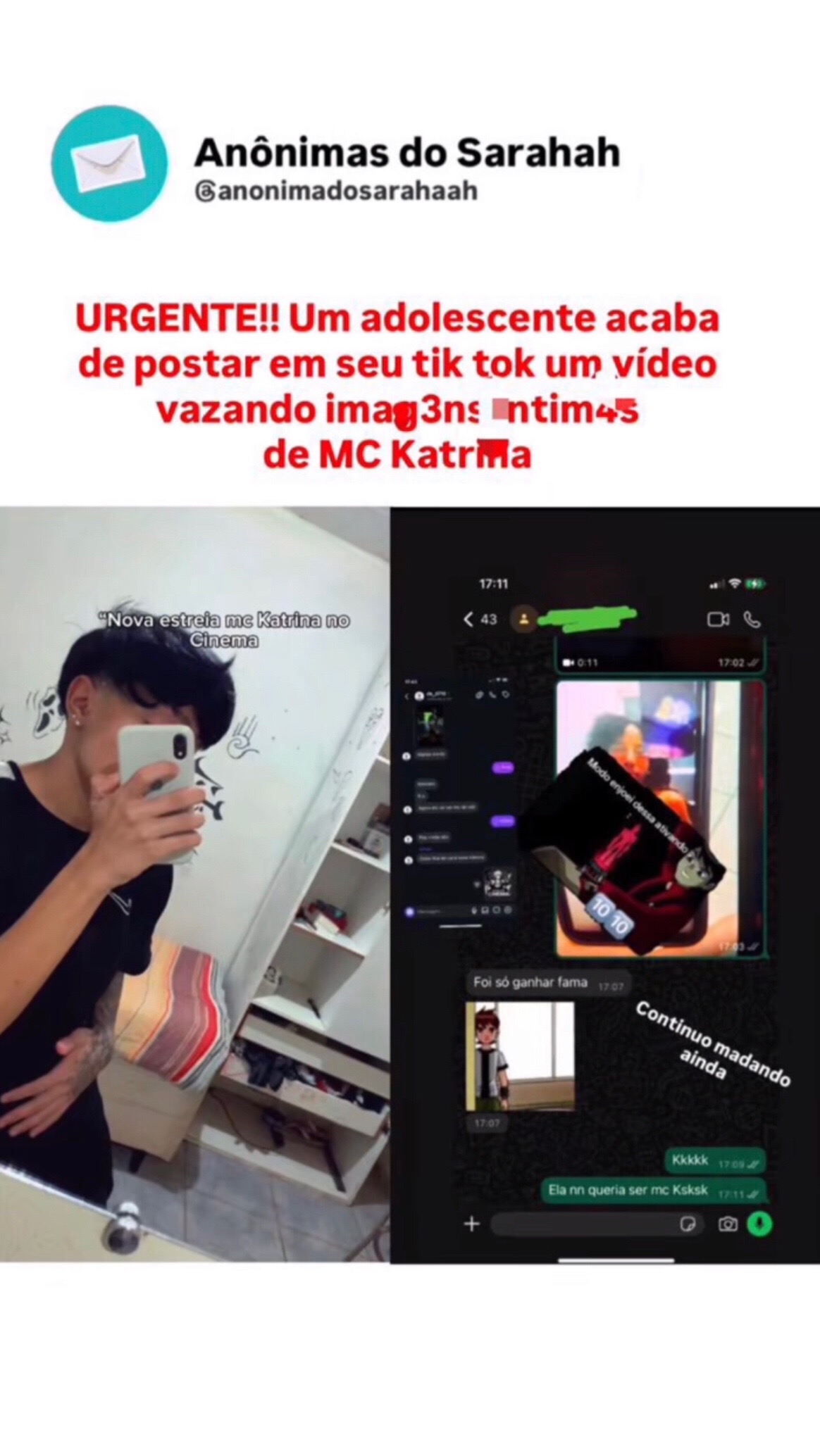 @An&ocirc;nimas do Sarahah